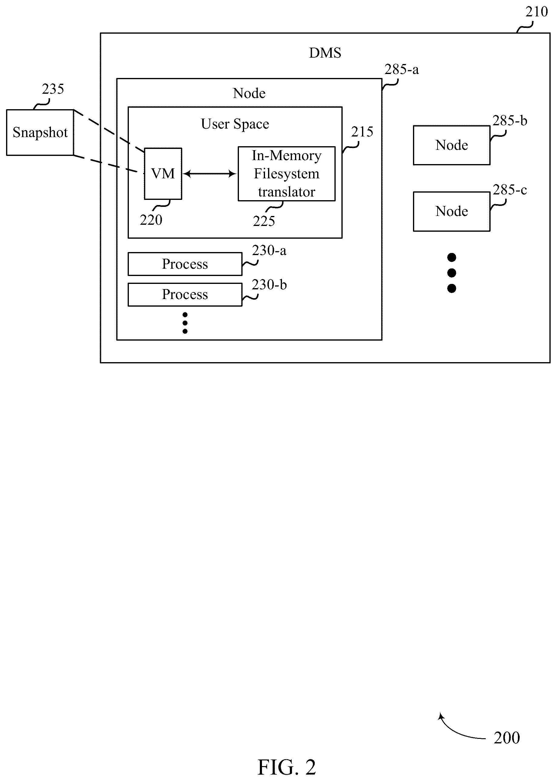Patent US12353300 Figure 2 – Filesystem recovery and indexing within a user space