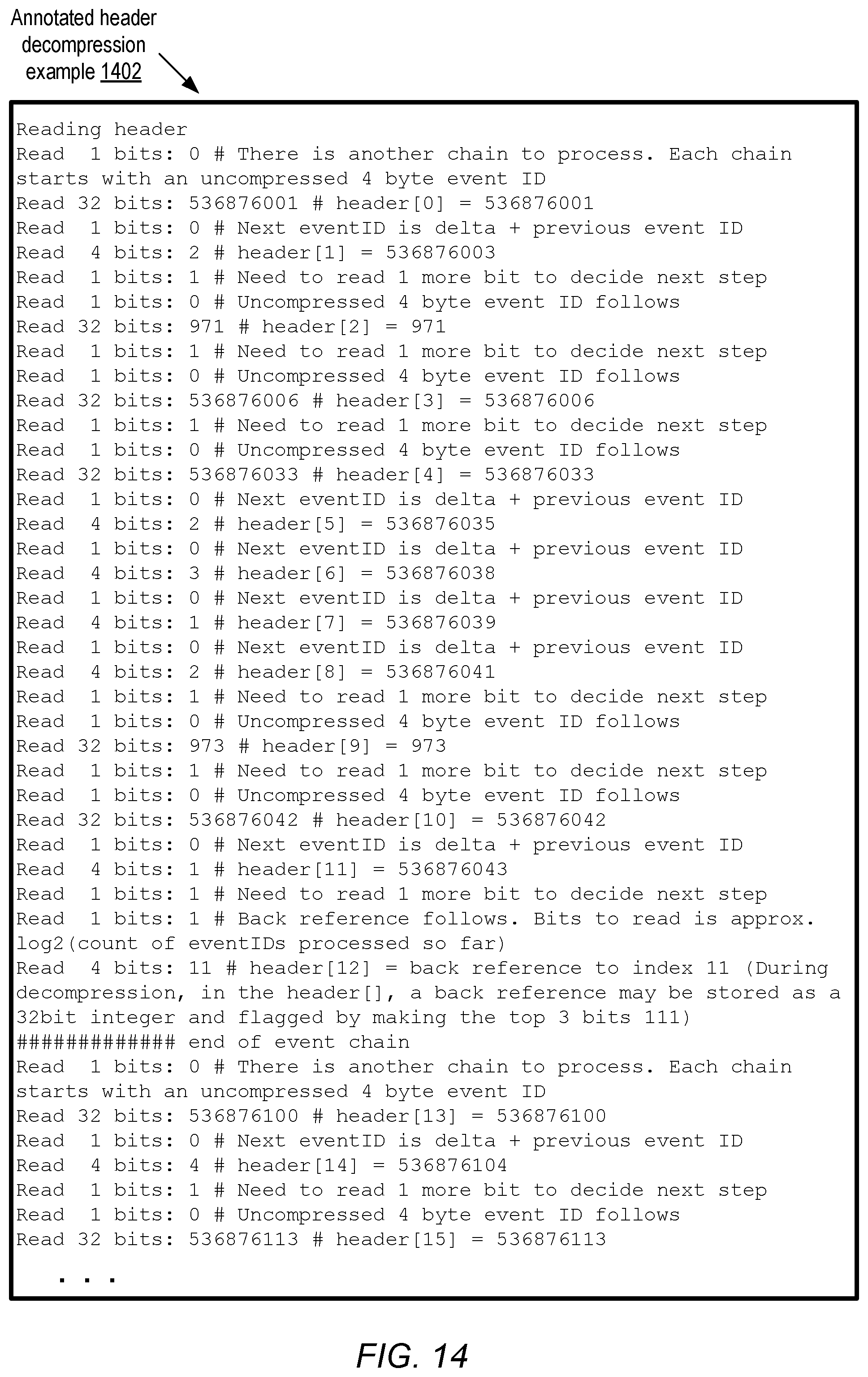 Patent US12353319 Figure 14 – Scalable execution tracing for large program codebases