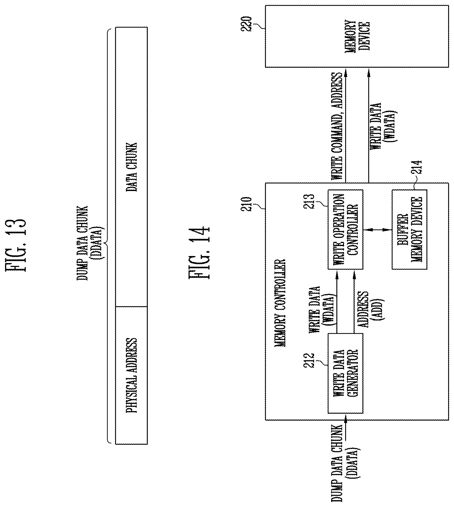 Patent US12353328 Figure 13 – Memory controller performing a data dump operation from source memory to target memory and operating method thereof