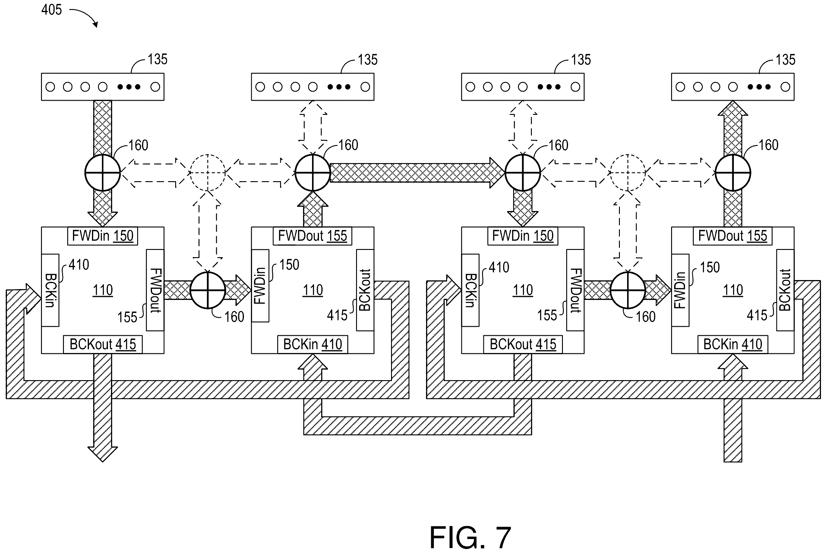 Patent US12353337 Figure 7 – Methods and circuits for aggregating processing units and dynamically allocating memory