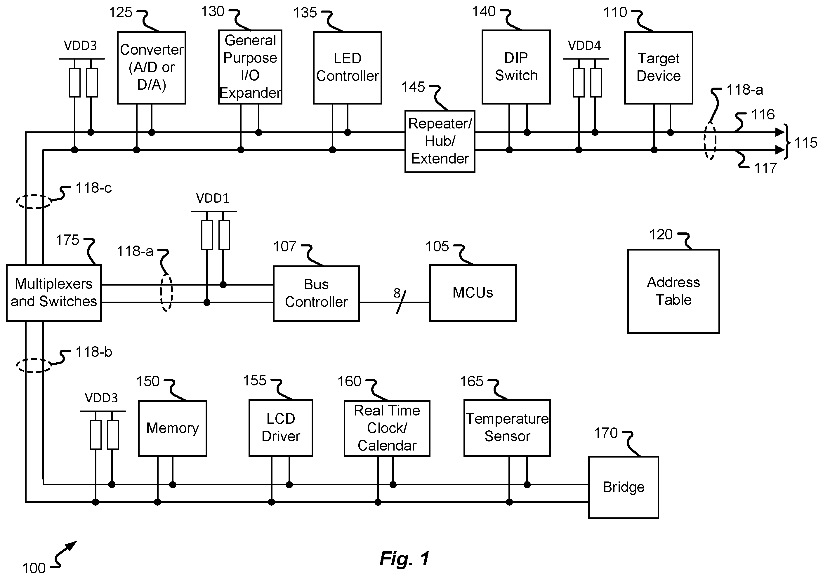 Patent US12353349 Figure 1 – Hot transition of I2C to I3C