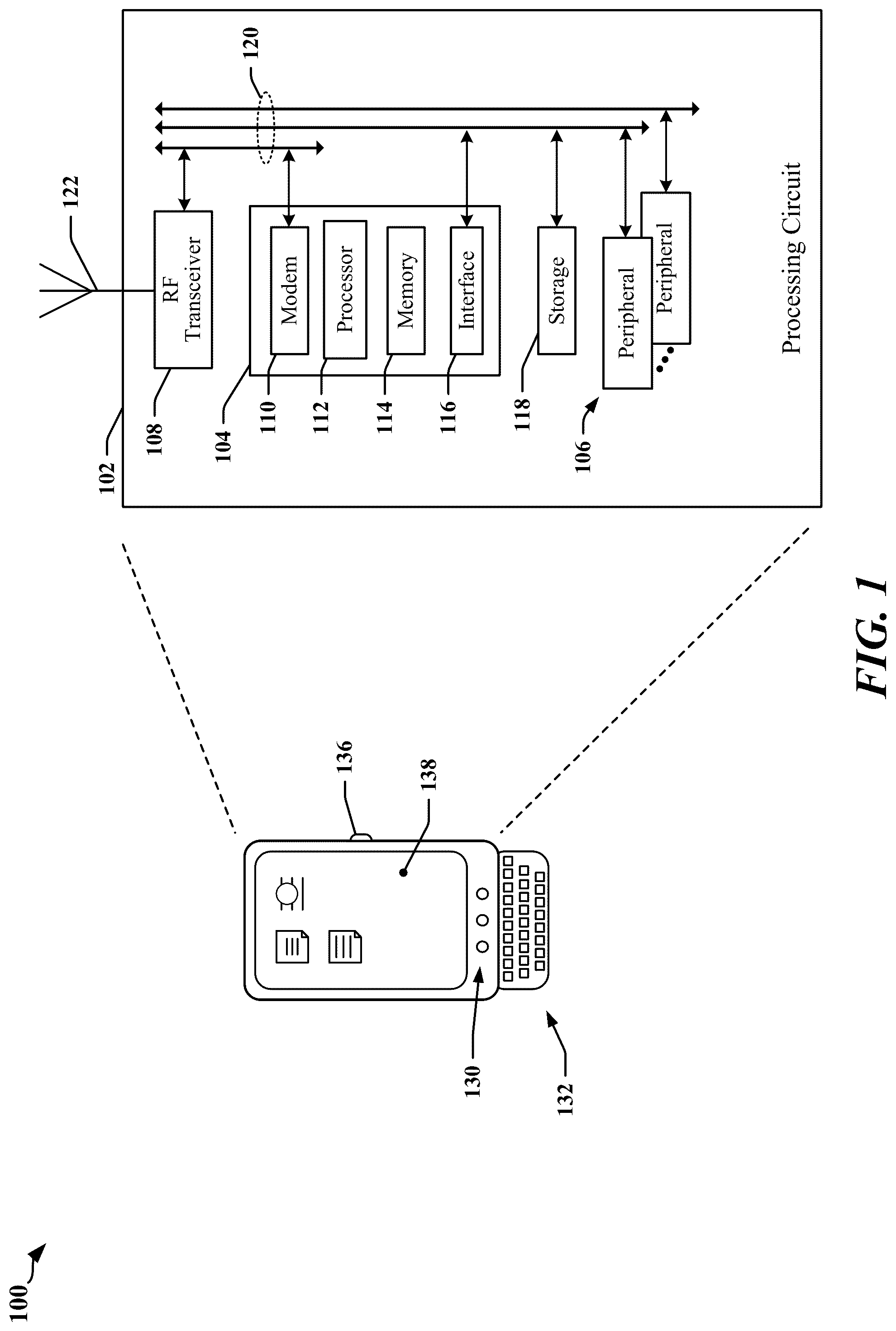 Patent US12353350 Figure 1 – Radio frequency interference common mode injection in a C-PHY receiver