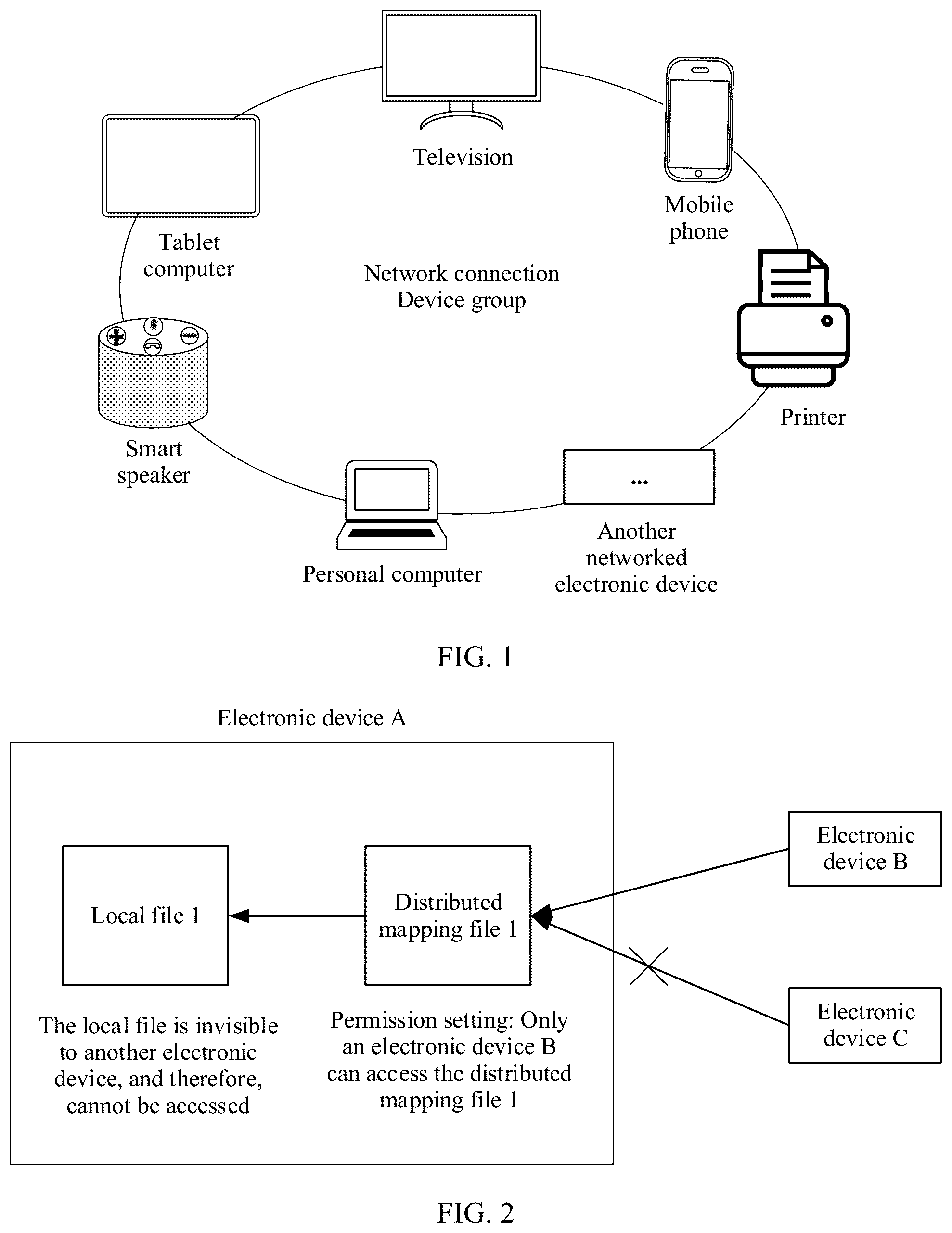 Patent US12353359 Figure 1 – File sharing method and electronic device