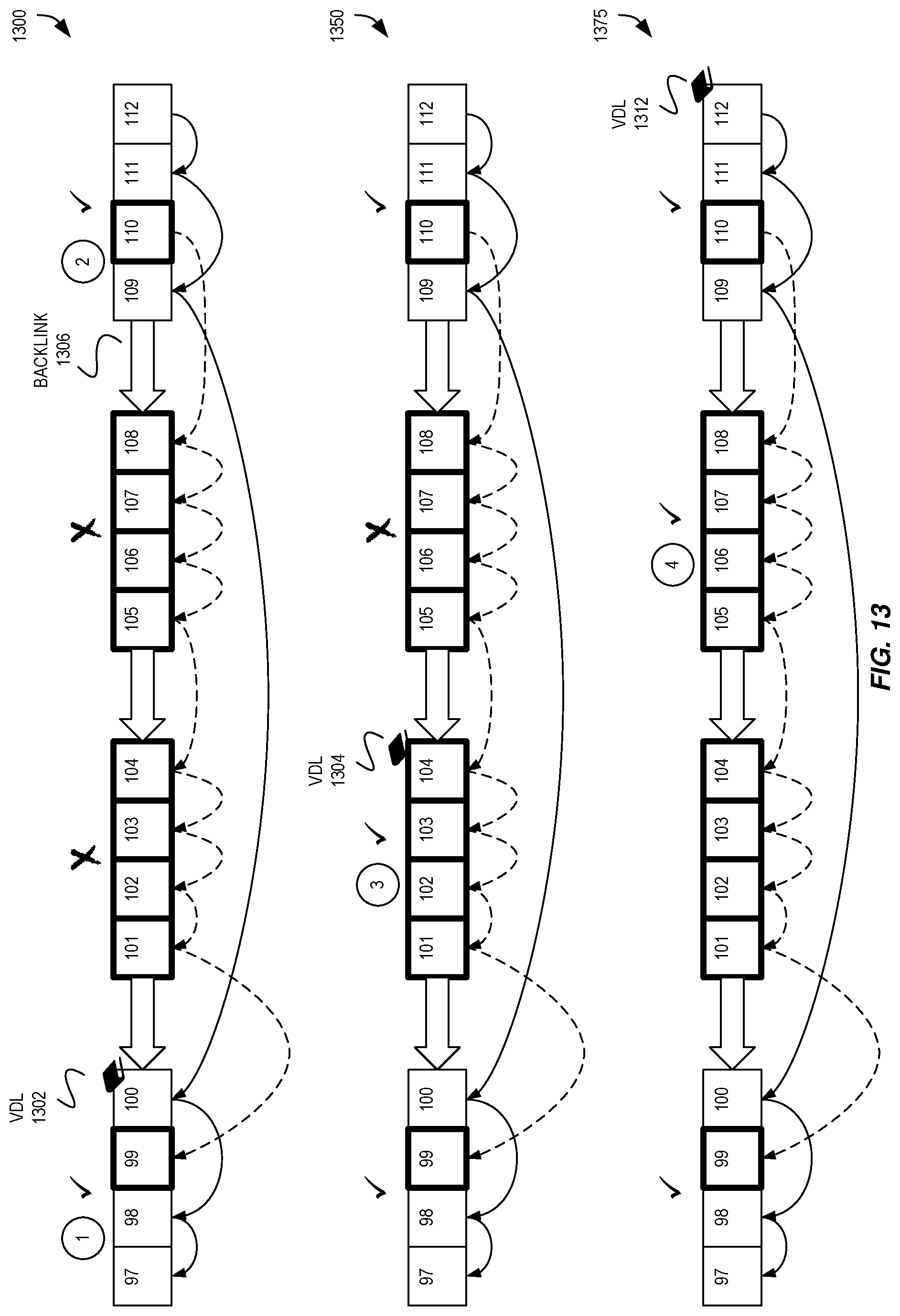 Patent US12353397 Figure 13 – Volume durable log sequence number movement in a multi-volume database environment