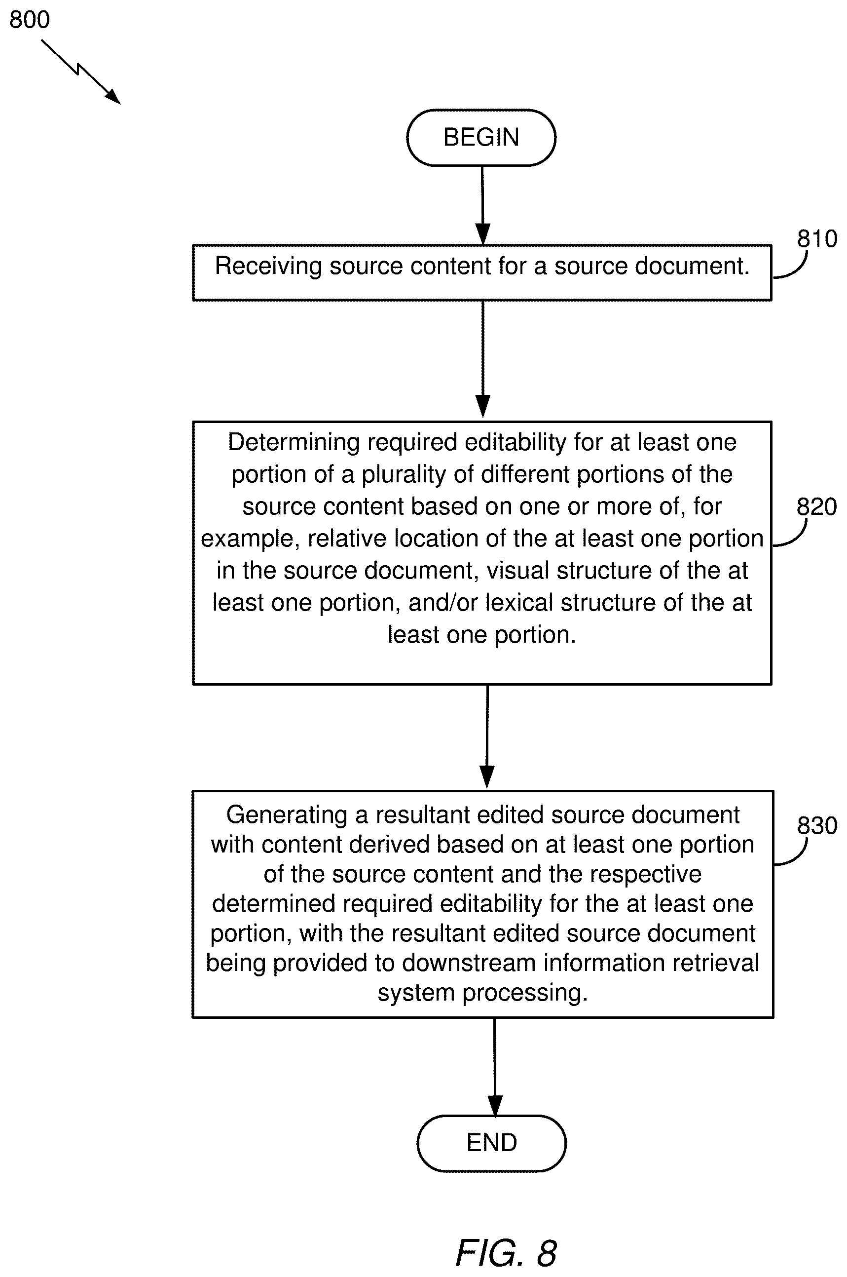 Patent US12353409 Figure 8 – Methods and systems for improved document processing and information retrieval