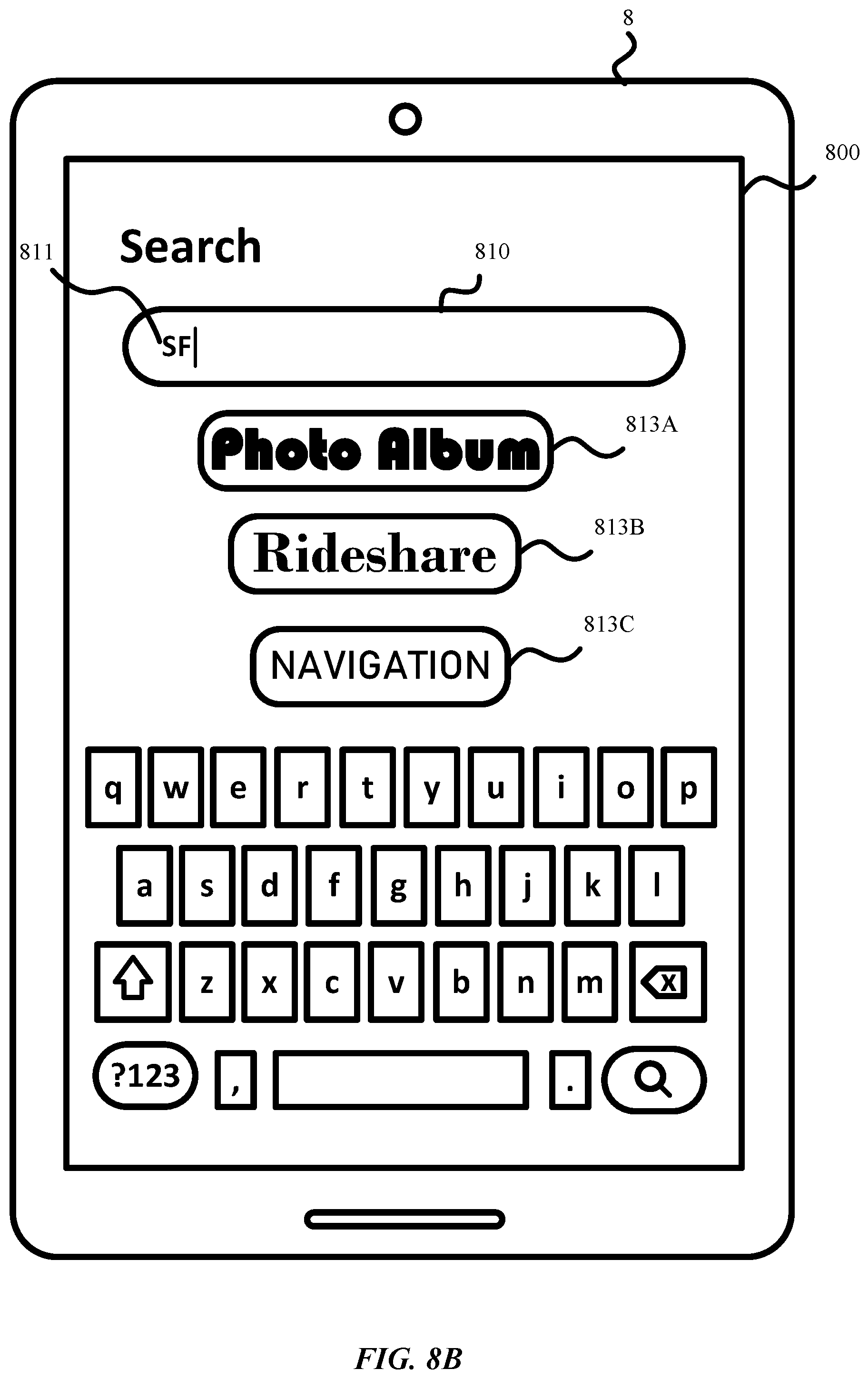 Patent US12353427 Figure 10 – Rendering suggestion for searching entity within application in response to determining the entity is associated with the application