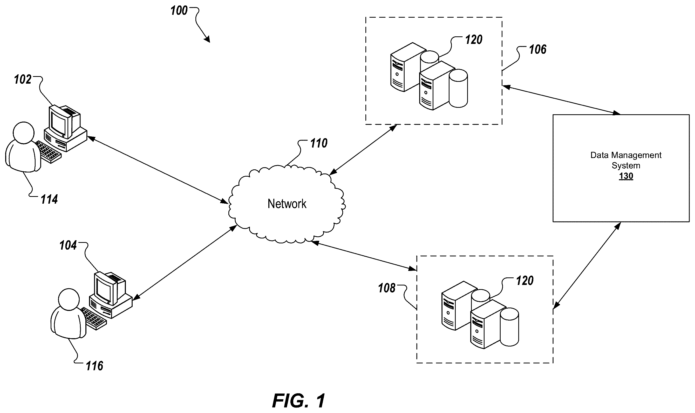 Patent US12353435 — Data processing during data replication — Figure 1