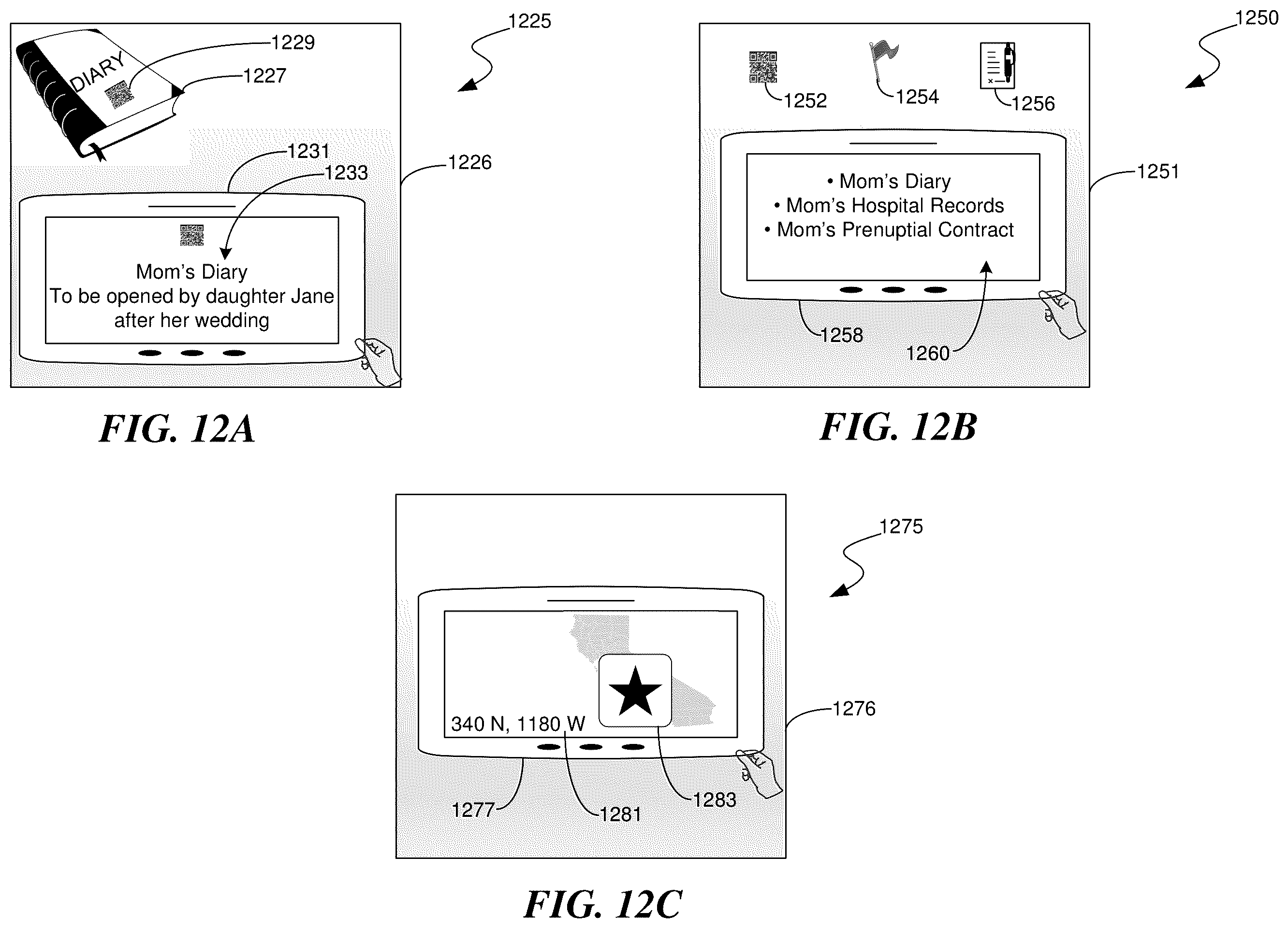 Patent US12353443 Figure 13 – Personal legacy accounting and remembrance