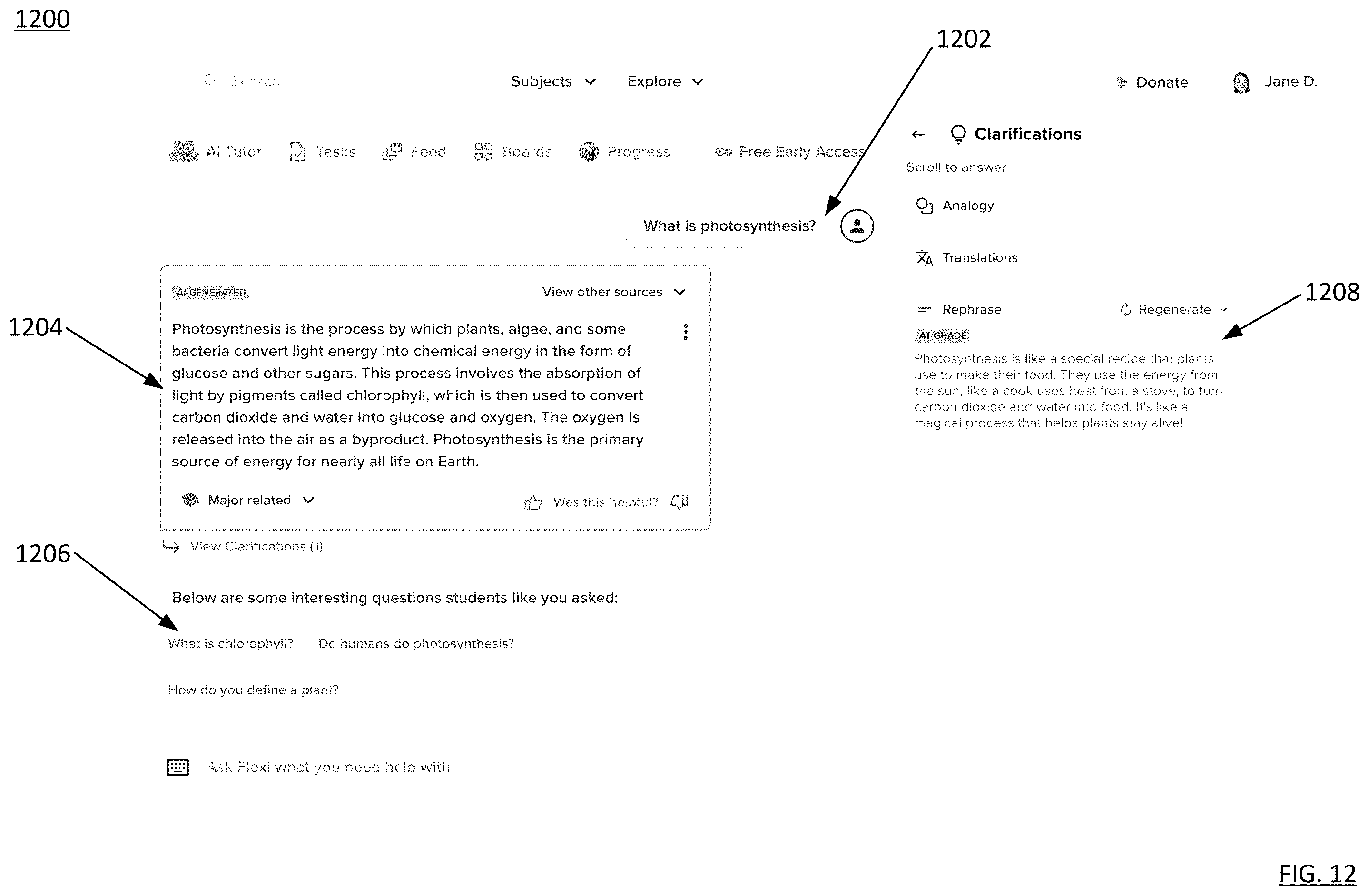 Patent US12353444 Figure 14 – Systems and methods for machine learning to assess and increase user engagement from user inputs