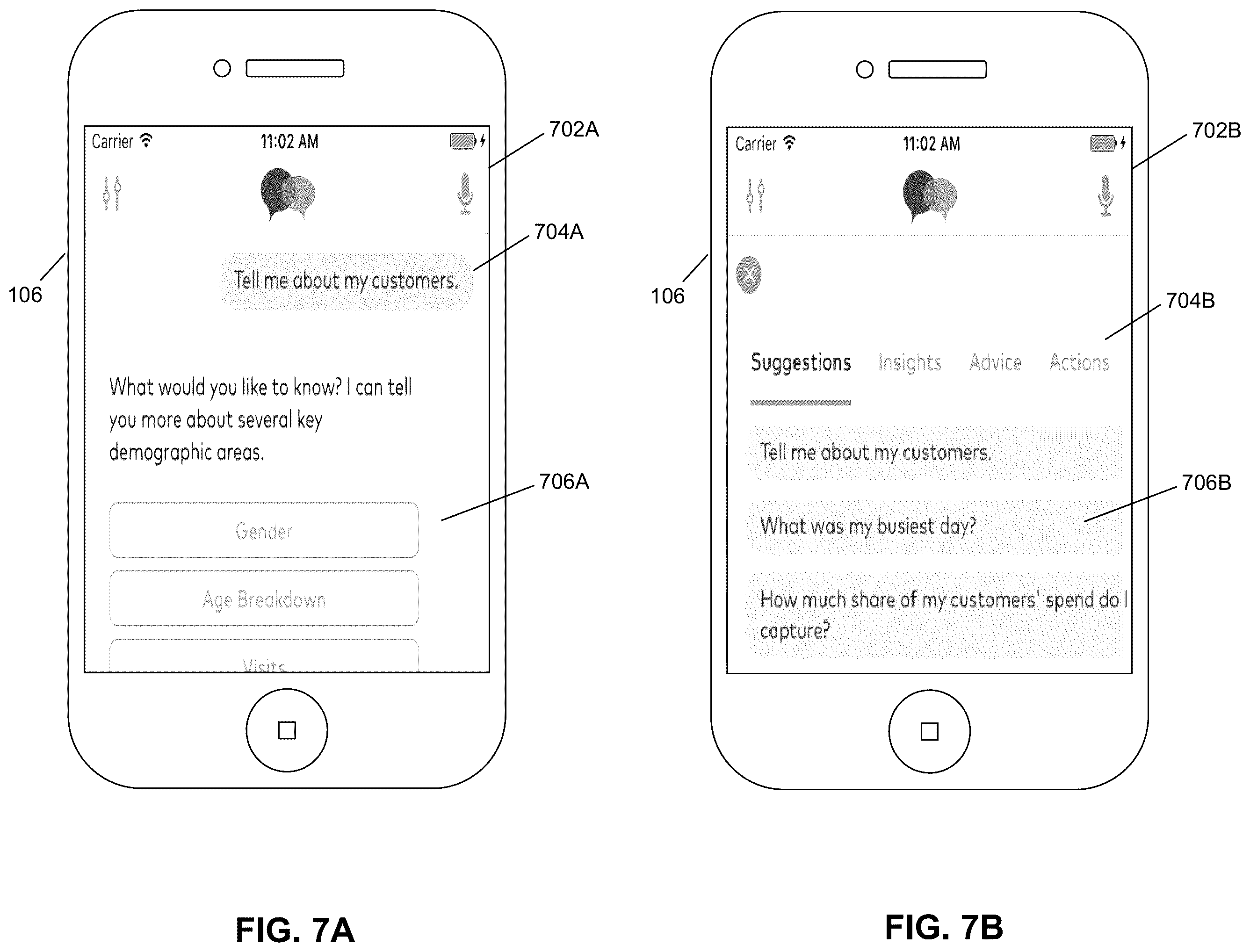 Patent US12353450 Figure 7 – Method and system for conversational input device with intelligent crowd-sourced options