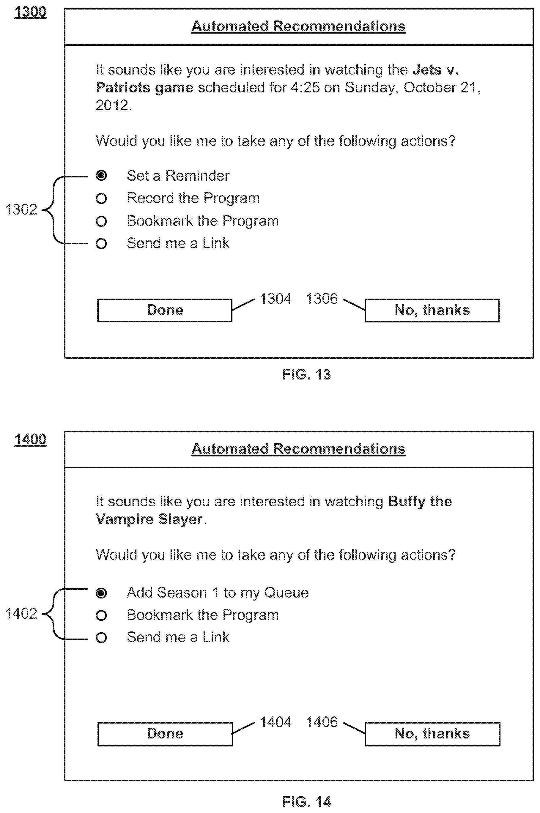 Patent US12353453 Figure 8 – Systems and methods for automatic program recommendations based on user interactions