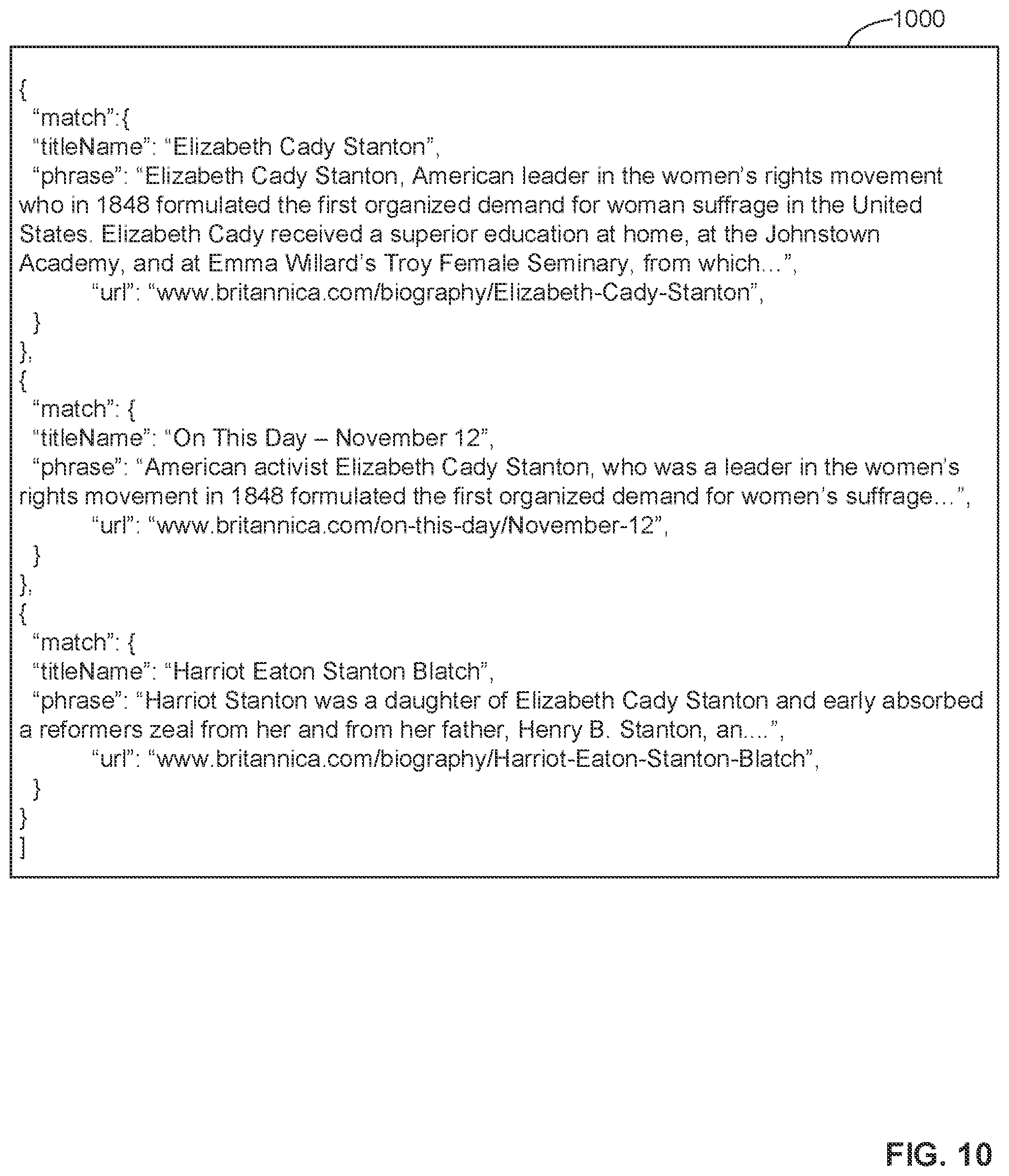 Patent US12353456 Figure 10 – Systems, methods, and apparatus for context-driven search