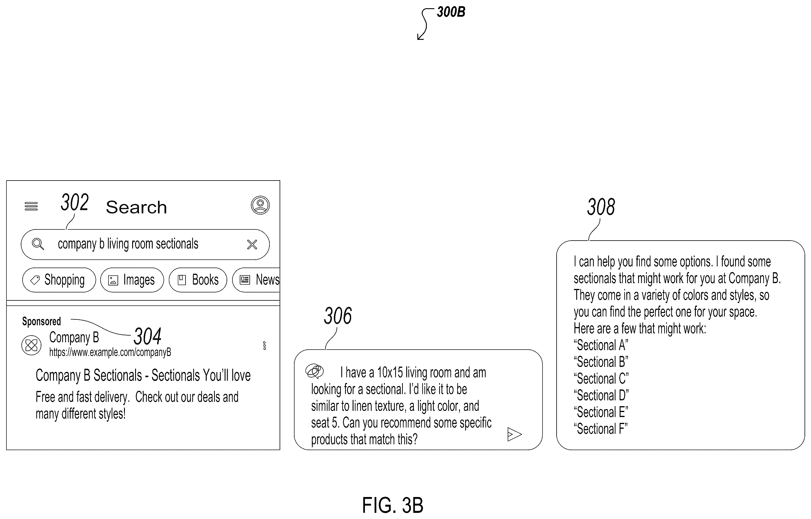 Patent US12353458 Figure 4 – Deep linking using generative artificial intelligence