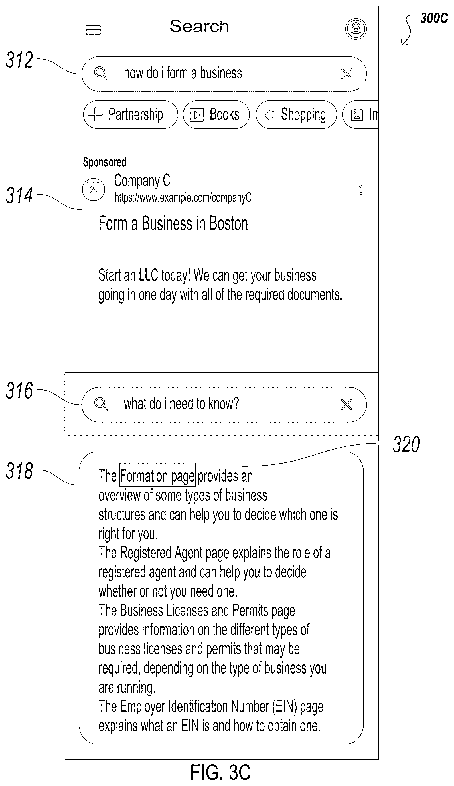 Patent US12353458 Figure 5 – Deep linking using generative artificial intelligence