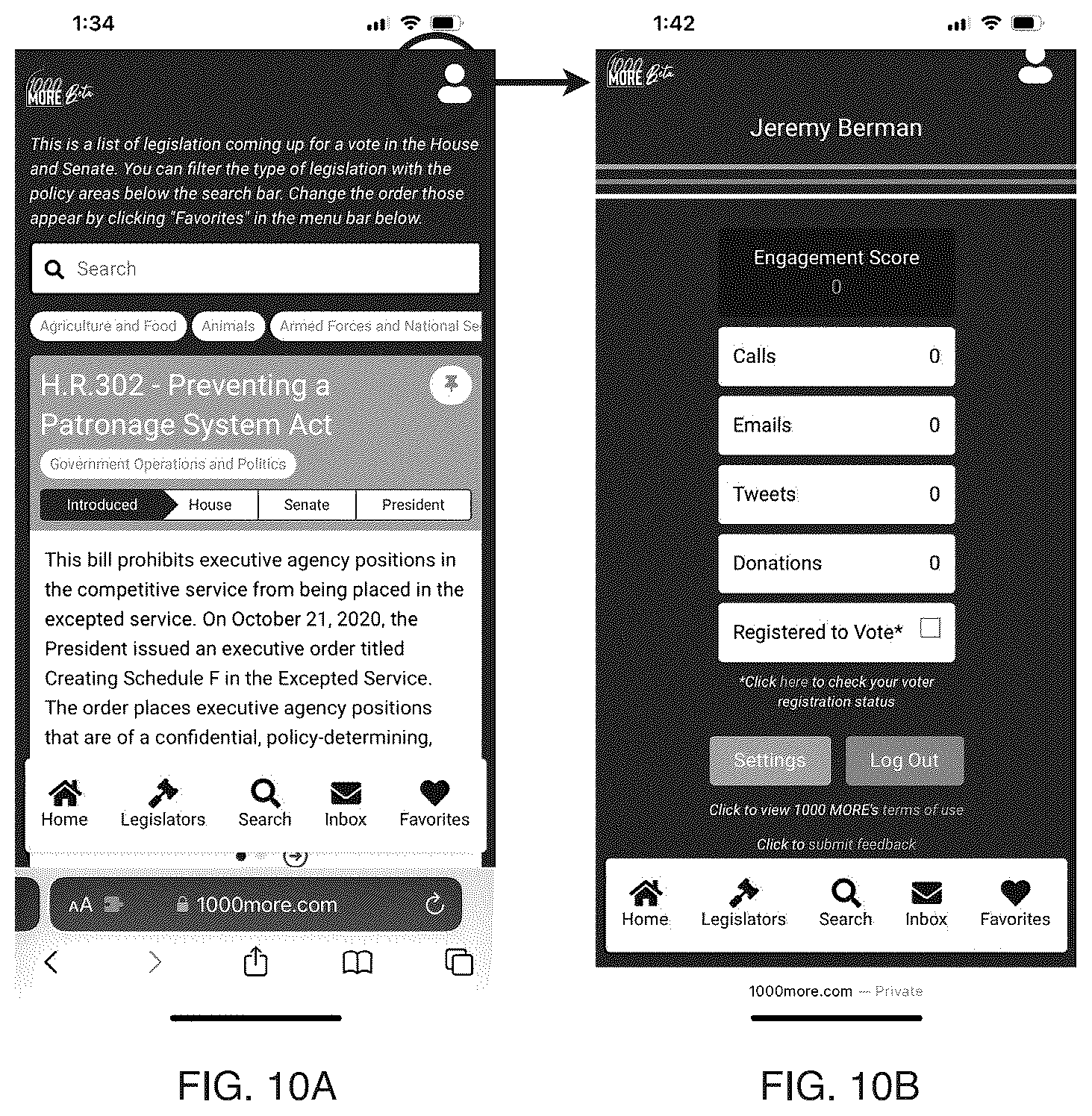 Patent US12353460 Figure 9 – 1000 more system for political engagement
