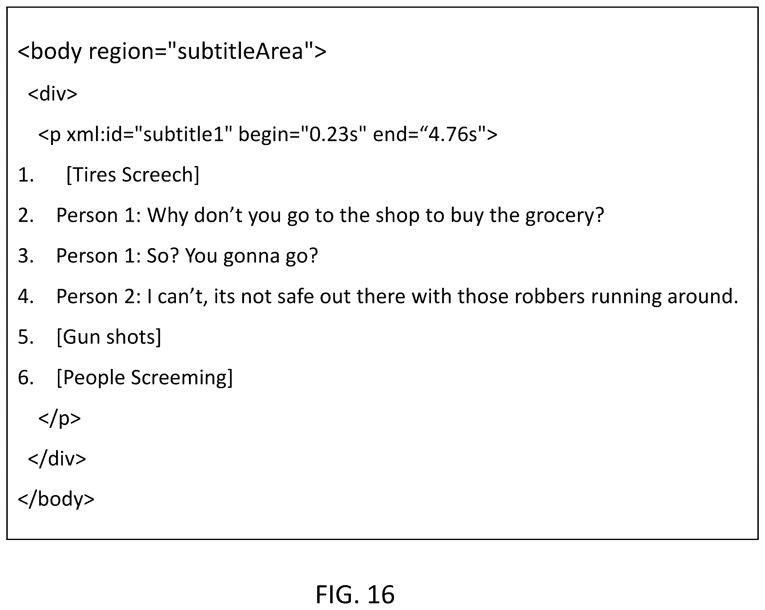 Patent US12353464 Figure 17 – Subtitle rendering based on the reading pace