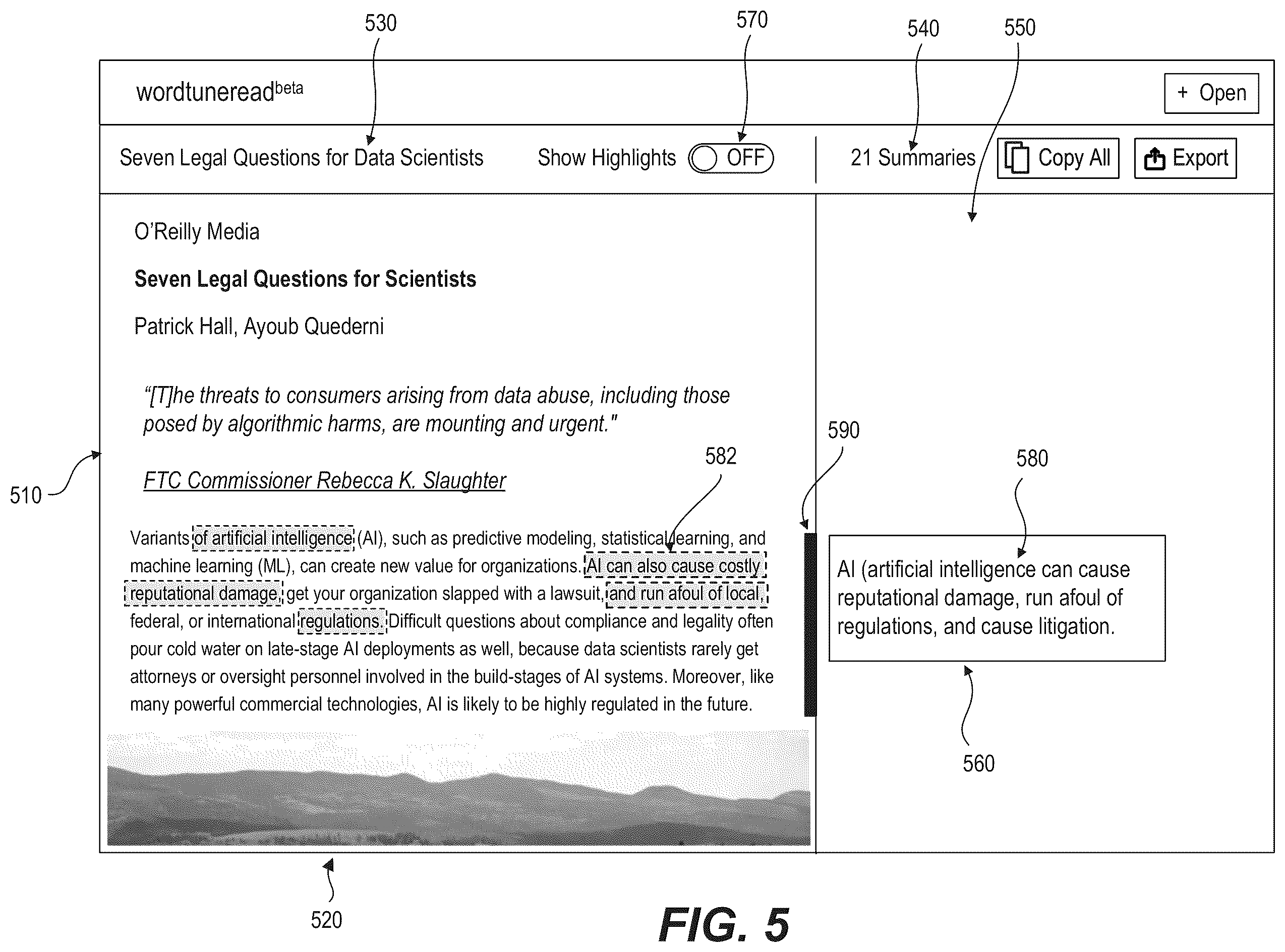 Patent US12353465 Figure 5 – Audio video summarizer