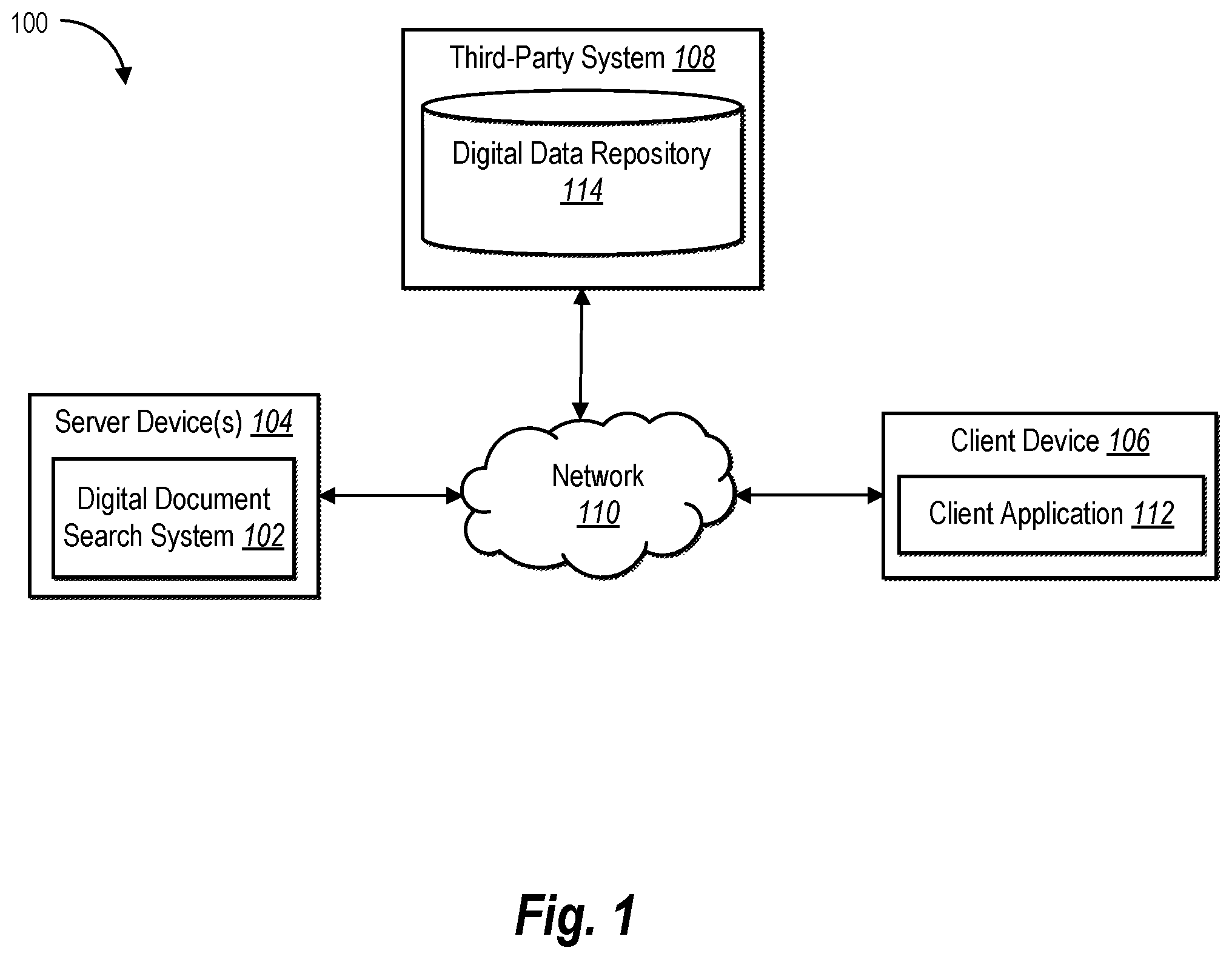 Patent US12353481 — Generating probabilistic data structures for lookup tables in computer memory for multi-token searching — Figure 1