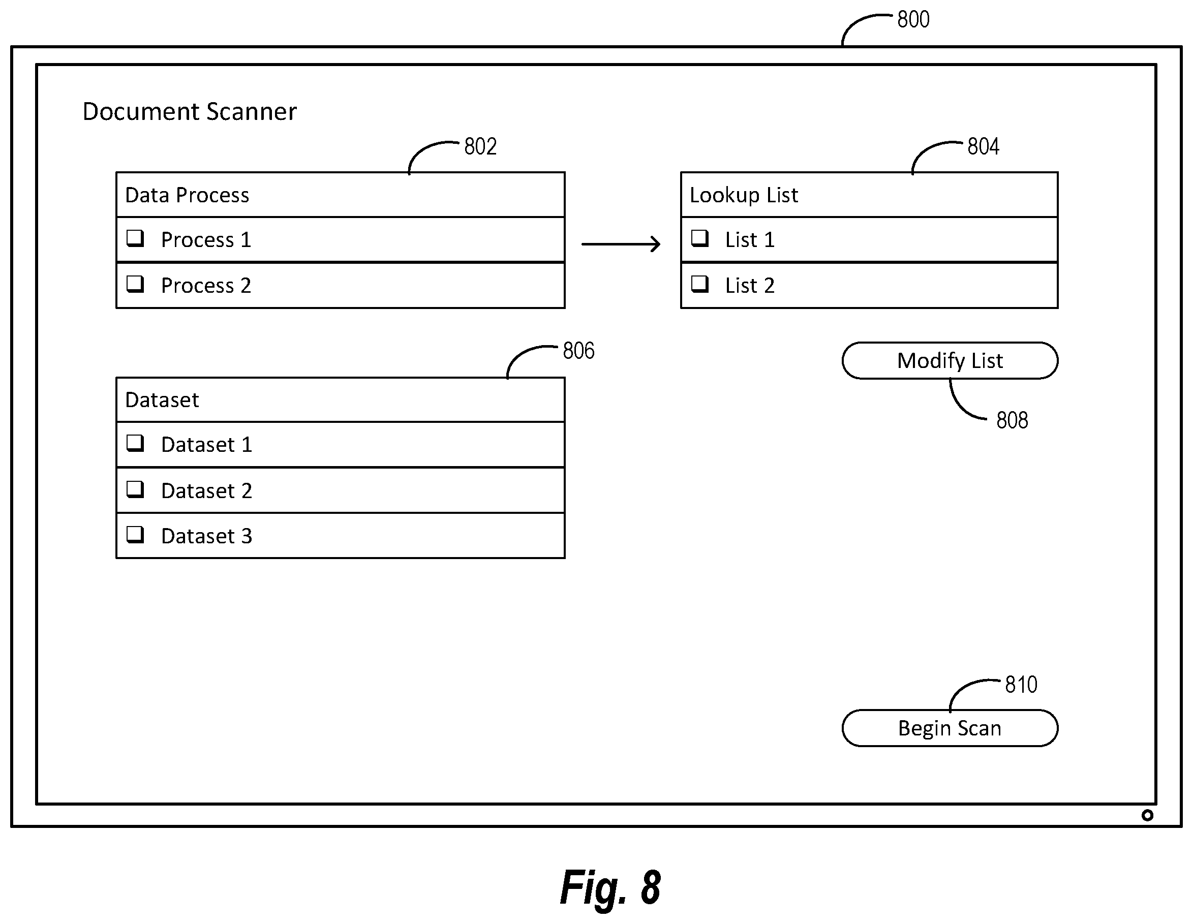 Patent US12353481 Figure 8 – Generating probabilistic data structures for lookup tables in computer memory for multi-token searching