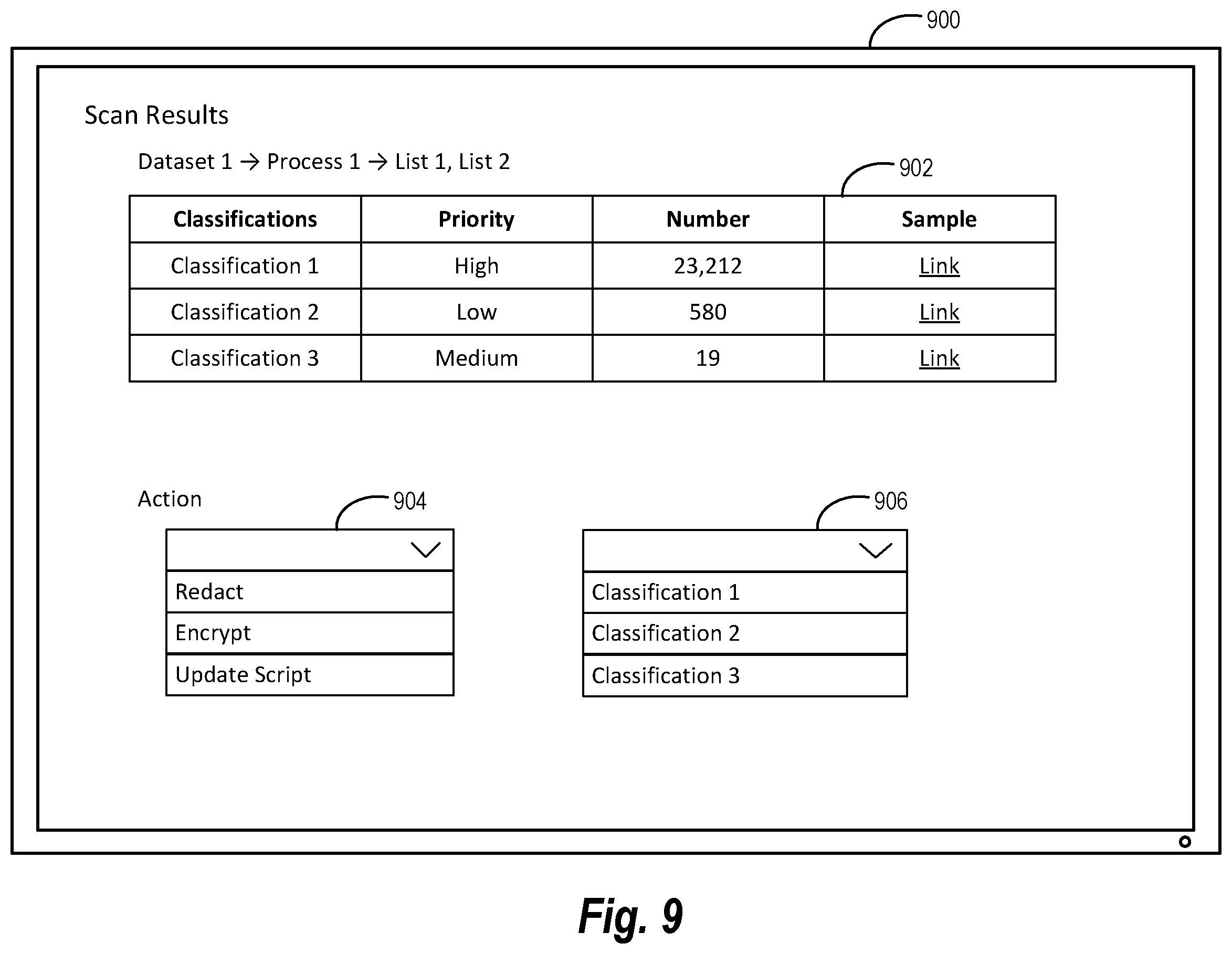 Patent US12353481 Figure 9 – Generating probabilistic data structures for lookup tables in computer memory for multi-token searching
