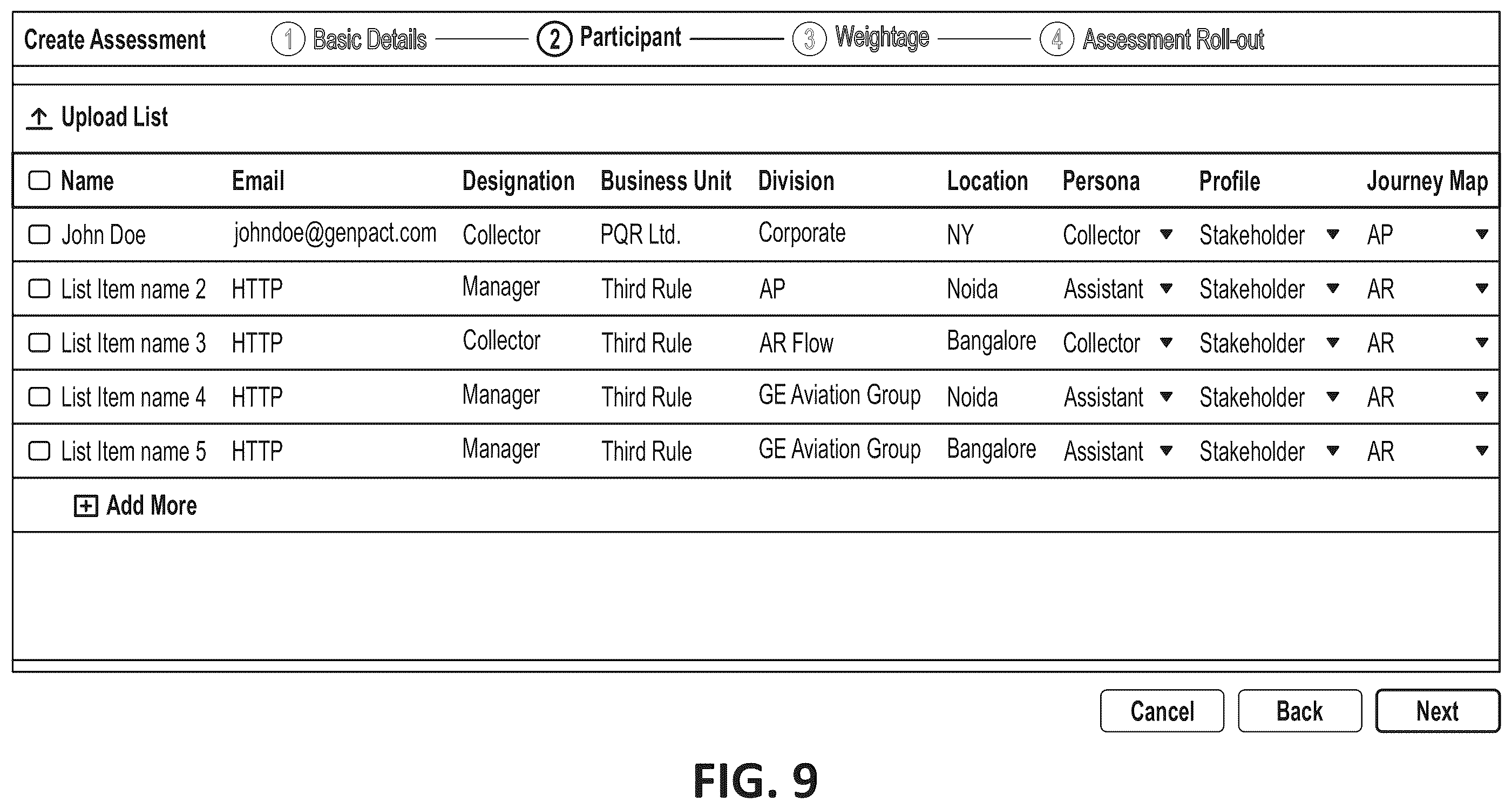 Patent US12353485 Figure 9 – Method and system for measuring, monitoring and enhancing user experience for personas across their end to end journey