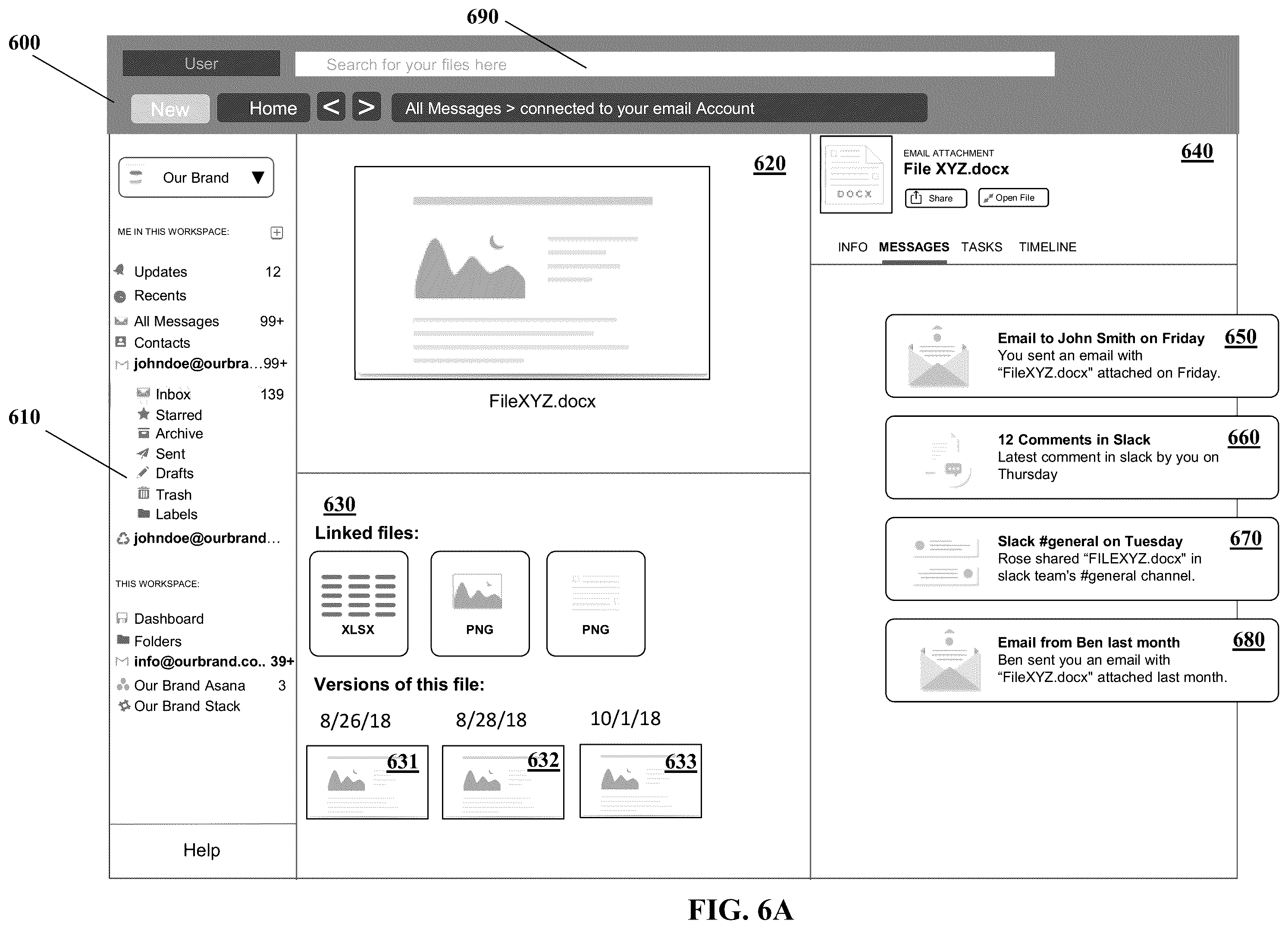 Patent US12353489 Figure 6 – Workflow relationship management and contextualization