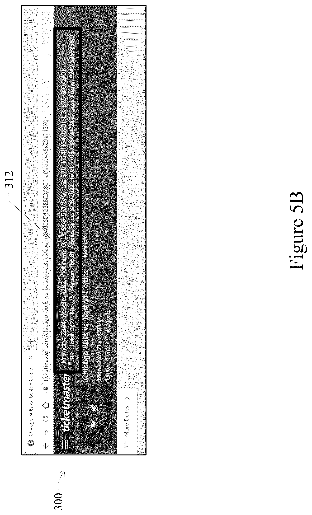Patent US12353490 Figure 7 – Ticketing display based on historical ticket database