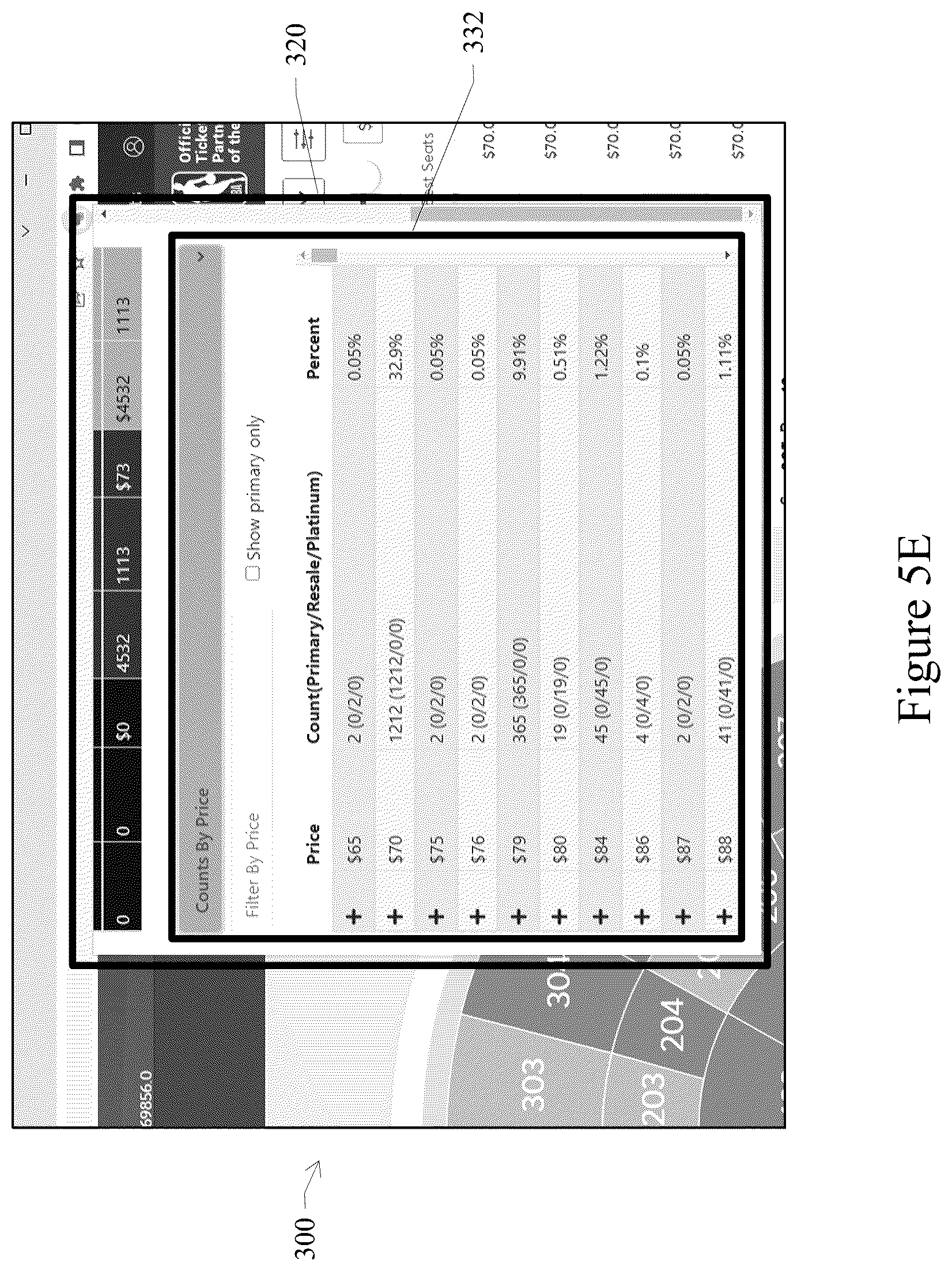 Patent US12353490 Figure 10 – Ticketing display based on historical ticket database
