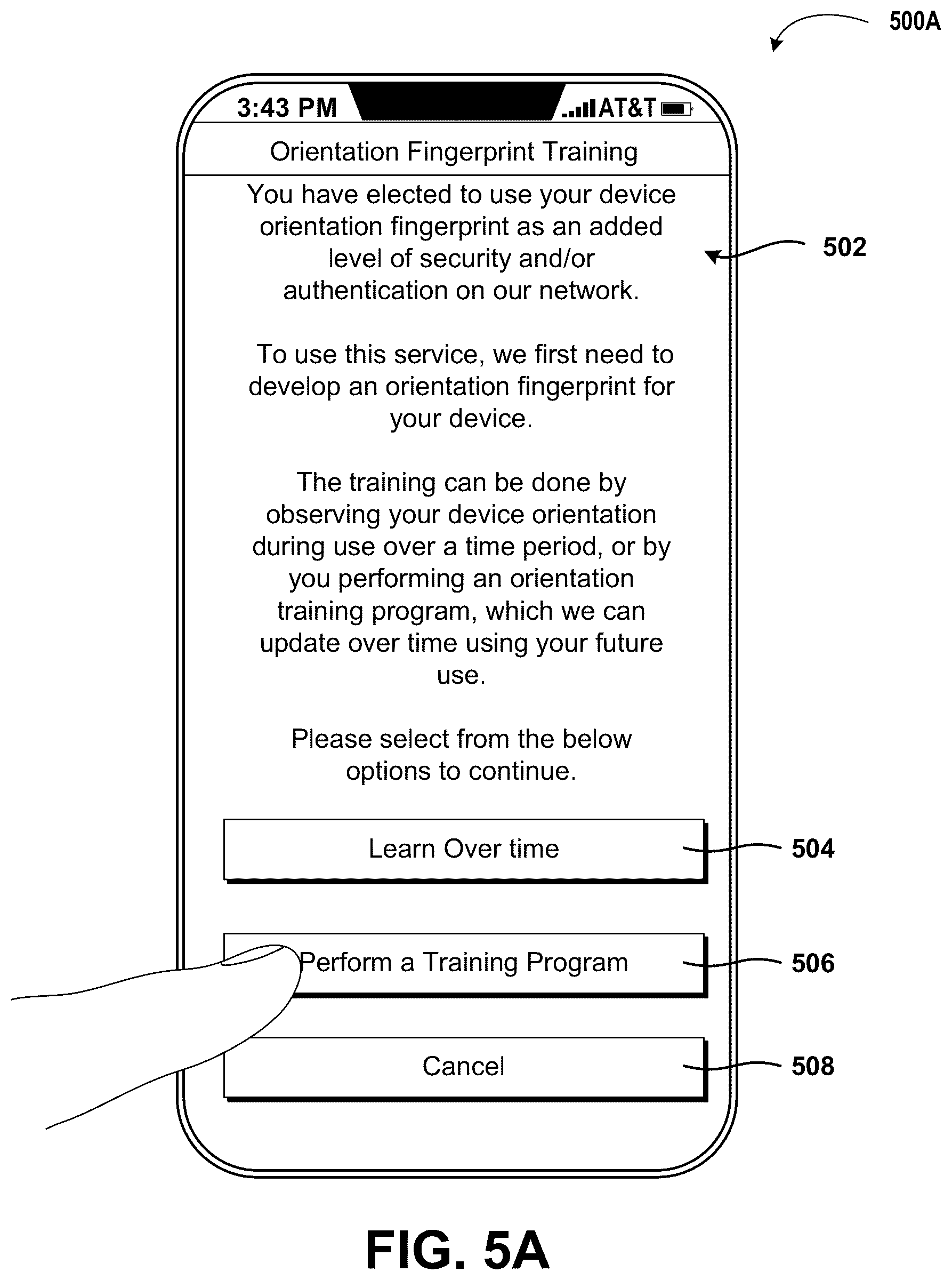 Patent US12353527 Figure 5 – Creating and using device orientation fingerprints