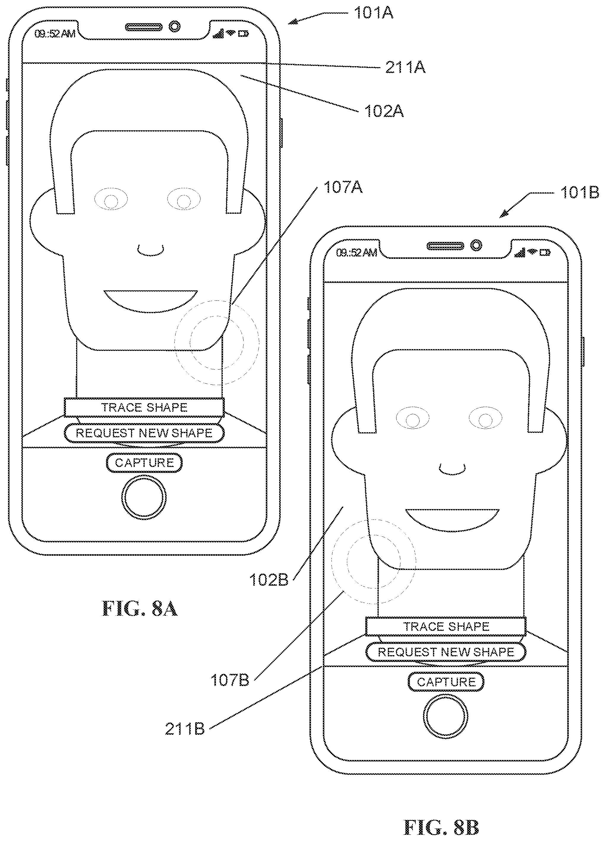 Patent US12353530 Figure 9 – Shape overlay for proof of liveness