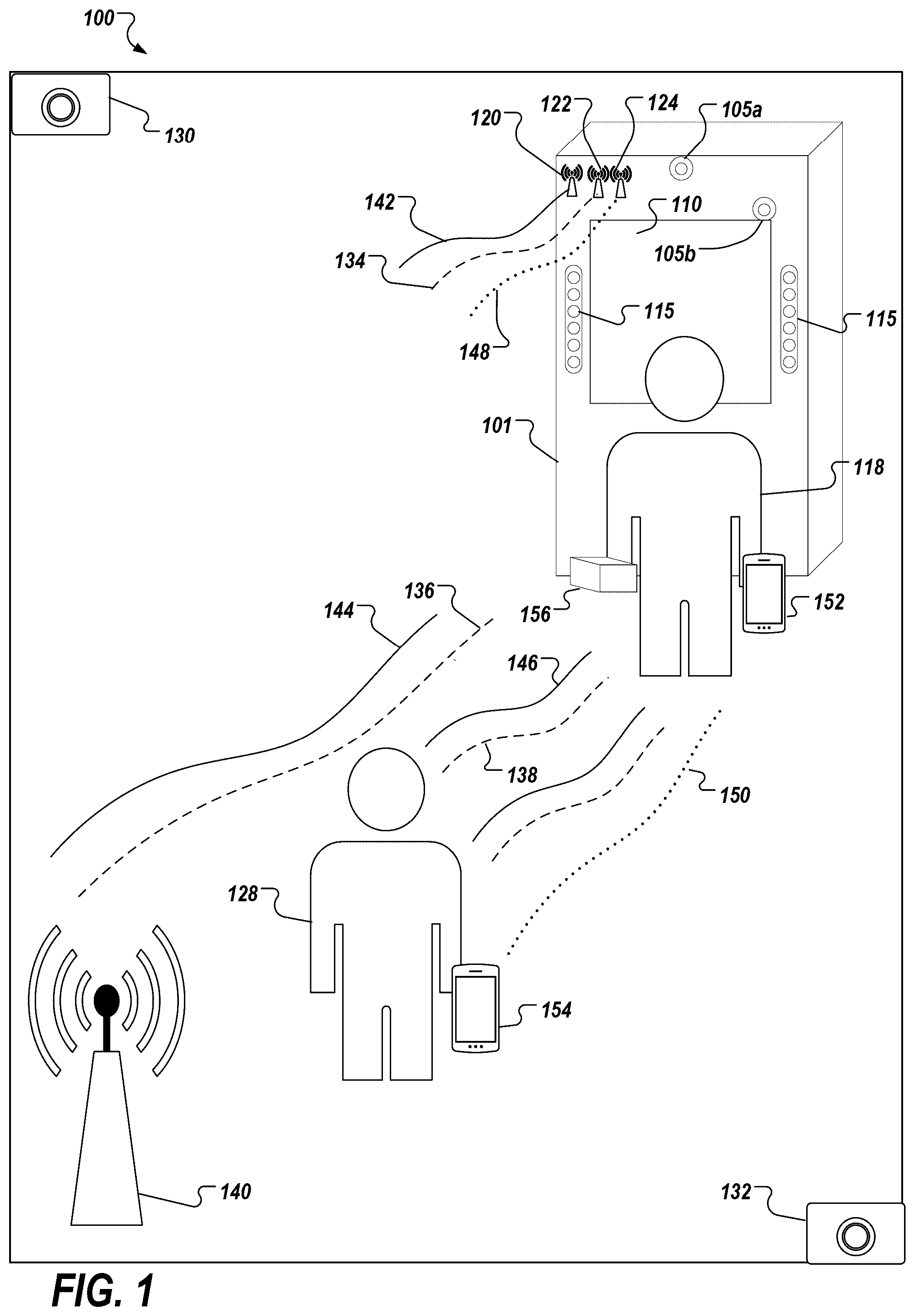 Patent US12353532 Figure 1 – Passive identification of a device user
