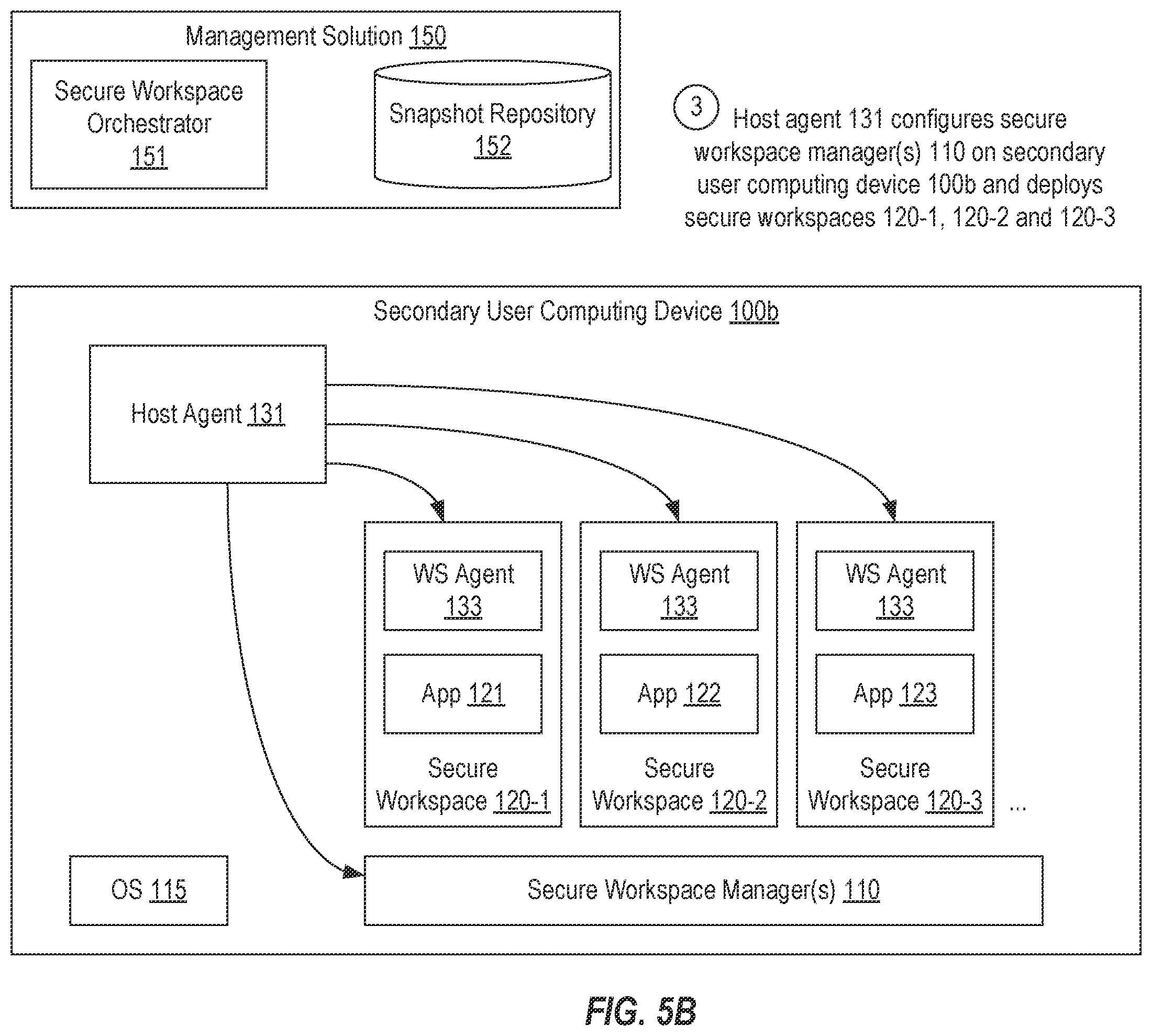 Patent US12353564 Figure 9 – Supporting secure workspaces in heterogenous environments