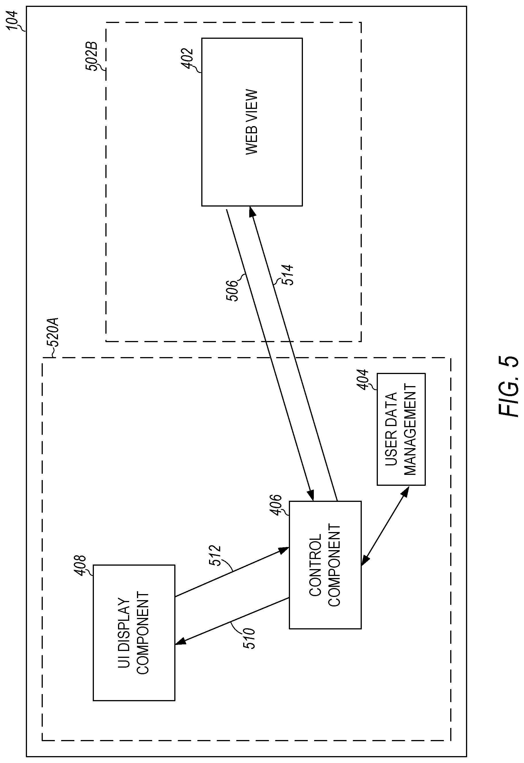Patent US12353575 Figure 5 – 3rd party application management