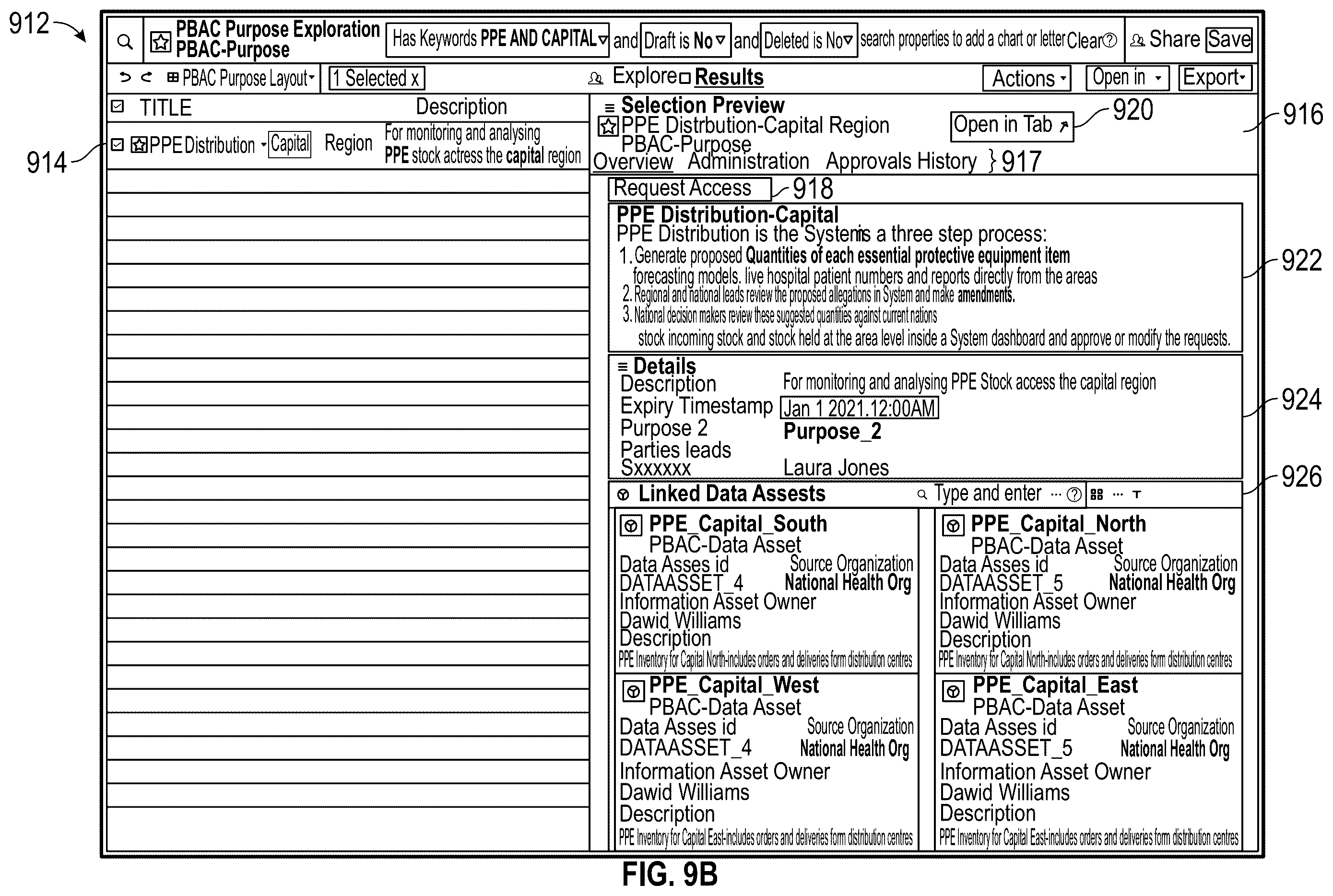 Patent US12353579 Figure 18 – Controlling user actions and access to electronic data assets