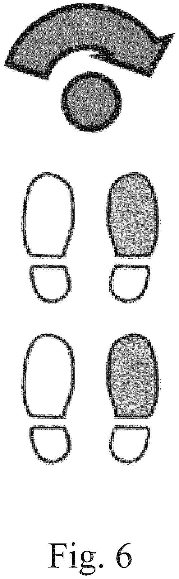 Patent US12353615 Figure 6 – System for navigating a virtual environment using seated walking-in-place footstep locomotion