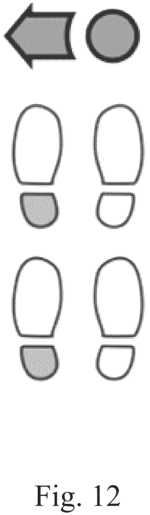 Patent US12353615 Figure 12 – System for navigating a virtual environment using seated walking-in-place footstep locomotion