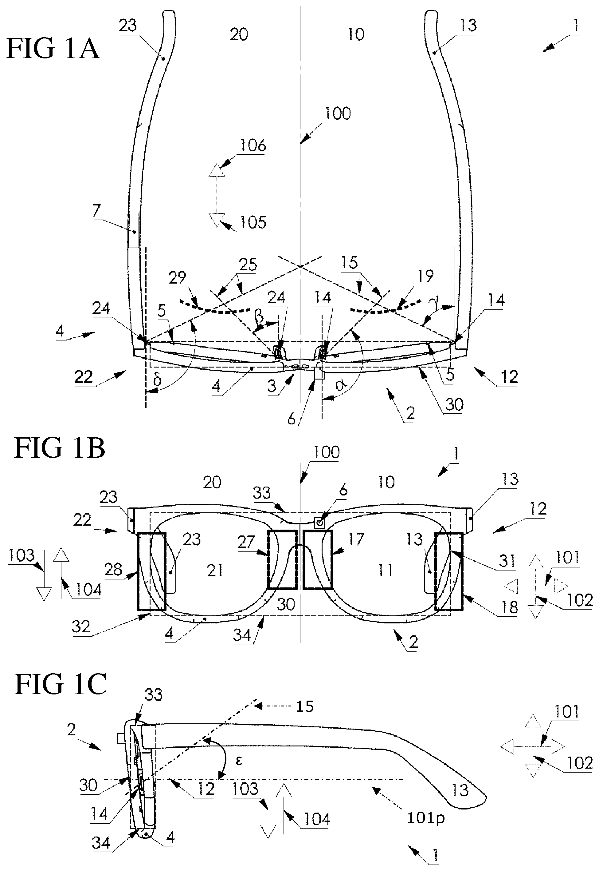 Patent US12353617 Figure 1 – Systems and methods for determining one or more parameters of a user's eye