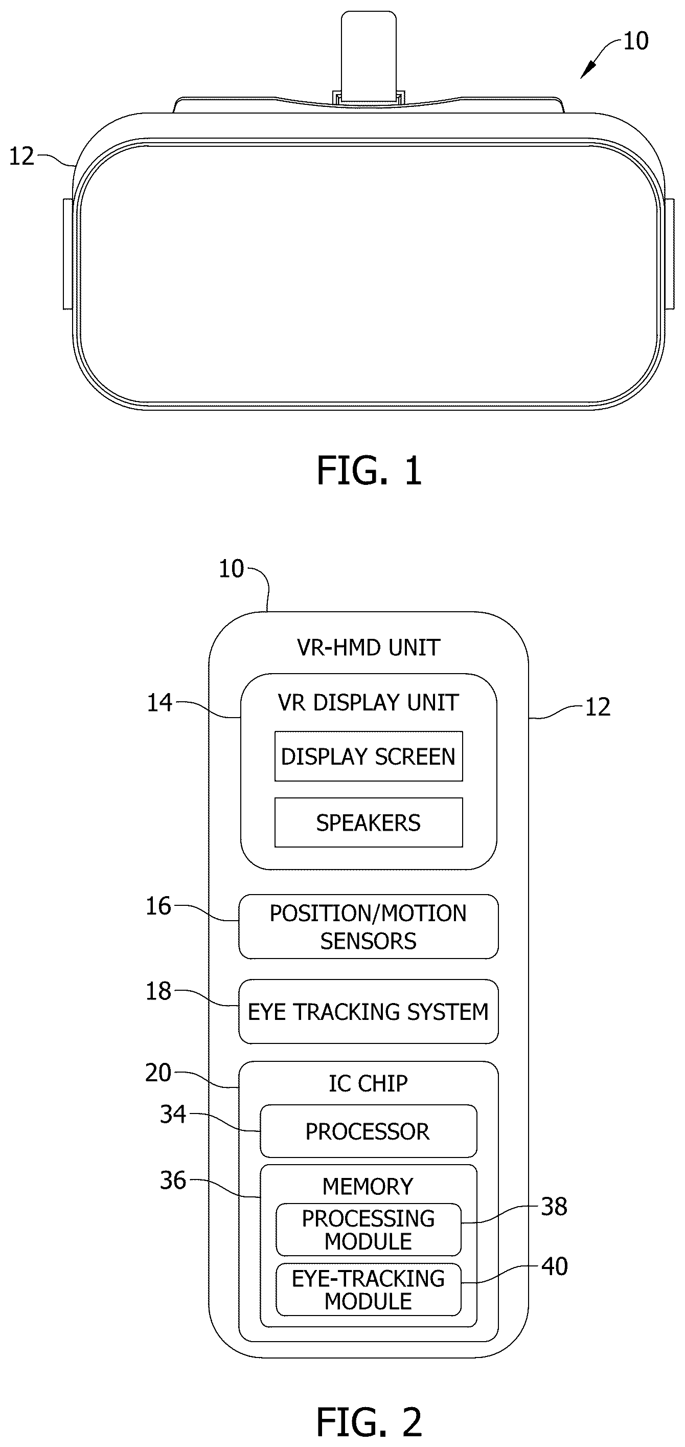 Patent US12353618 Figure 1 – Eye tracking system for use in head-mounted display units and method of operating same