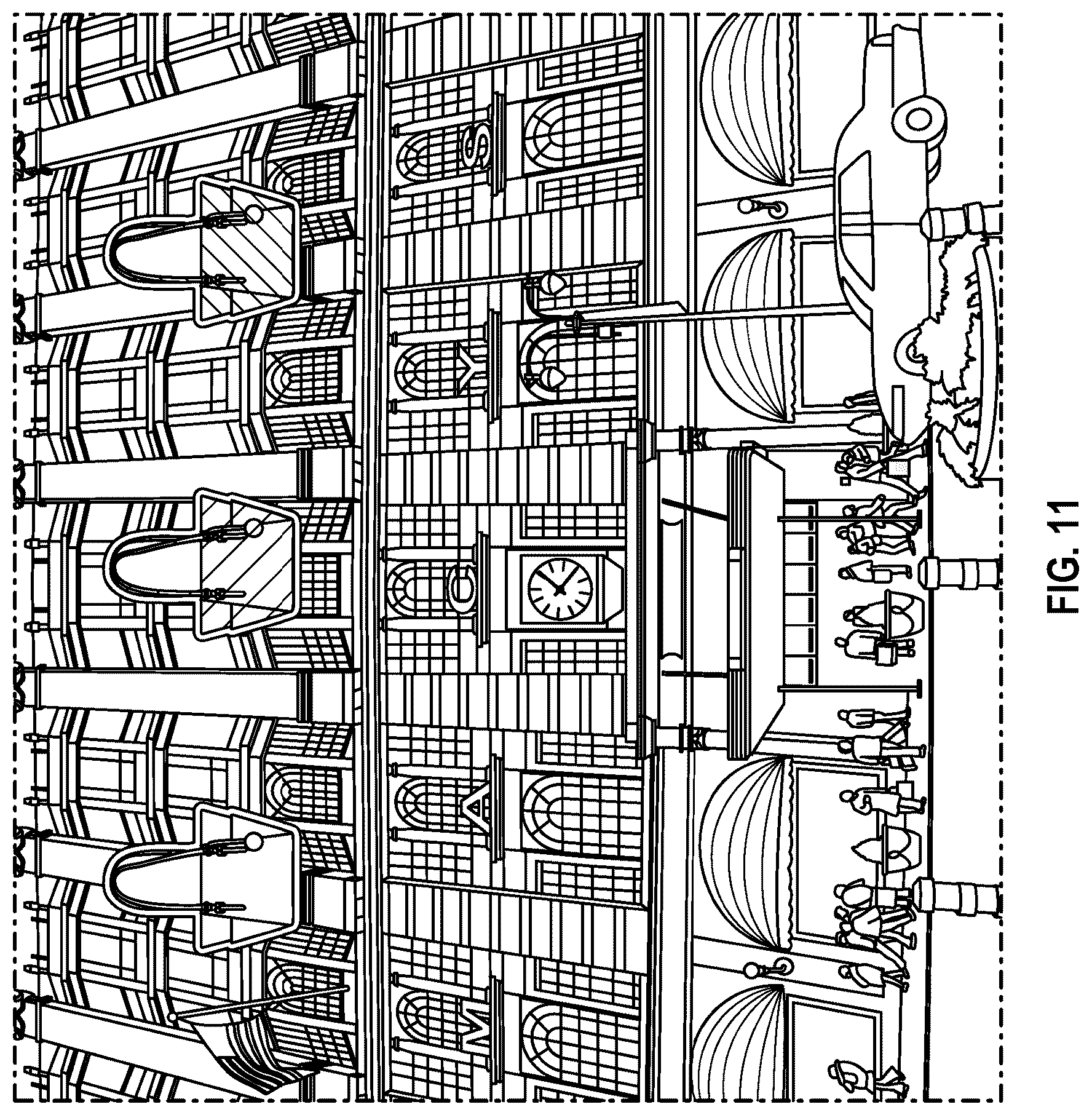 Patent US12353620 Figure 11 – Systems and methods for displaying and adjusting virtual objects based on interactive and dynamic content
