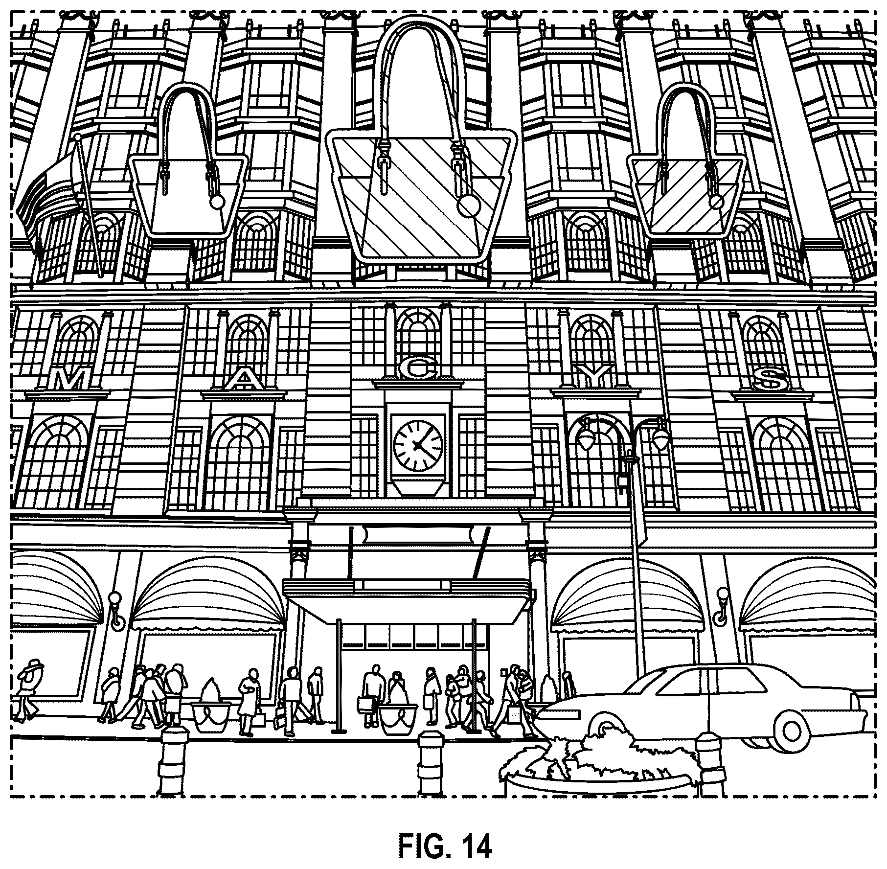Patent US12353620 Figure 14 – Systems and methods for displaying and adjusting virtual objects based on interactive and dynamic content