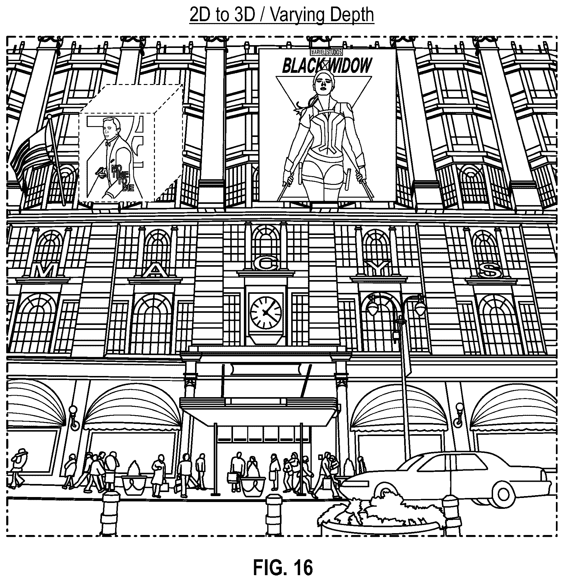 Patent US12353620 Figure 16 – Systems and methods for displaying and adjusting virtual objects based on interactive and dynamic content