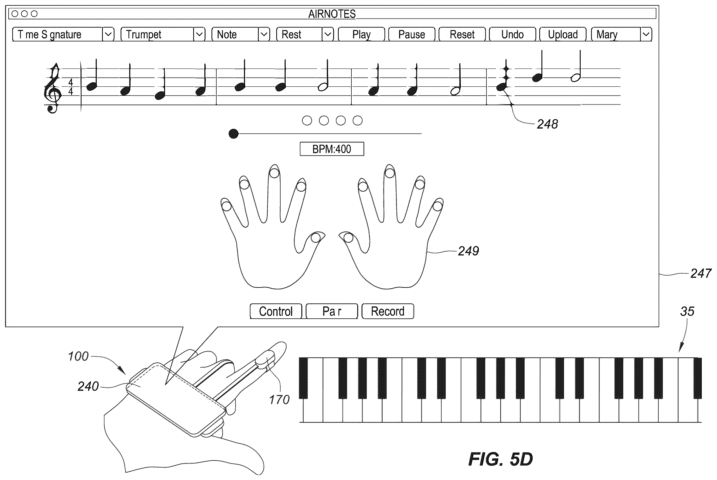 Patent US12353624 Figure 8 – Wearable computing apparatus for augmented reality, virtual reality and artificial intelligence interactions, and methods relating thereto