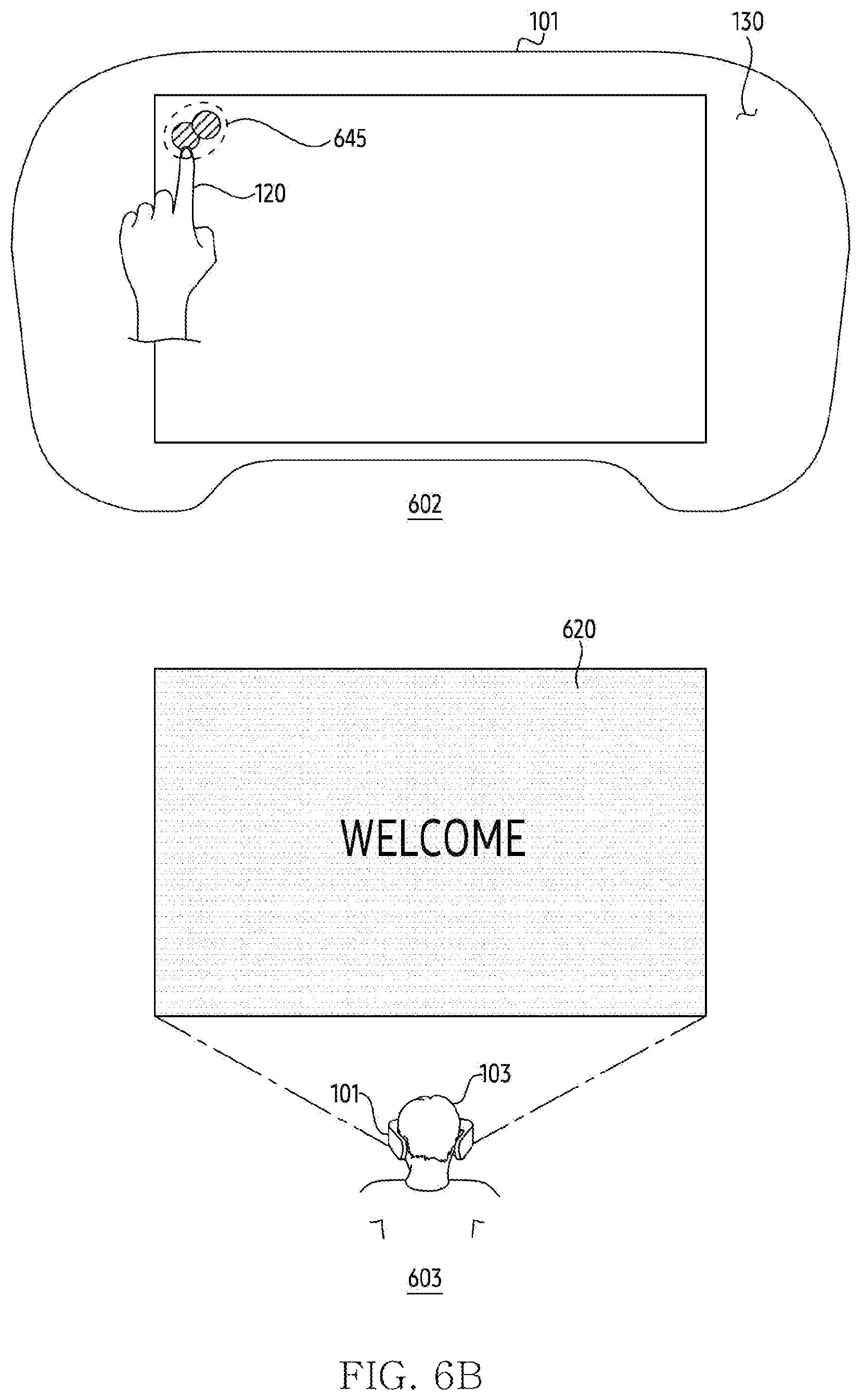 Patent US12353627 Figure 8 – Head-wearable electronic, method, and non-transitory computer readable storage medium for executing function based on identification of contact point and gaze point