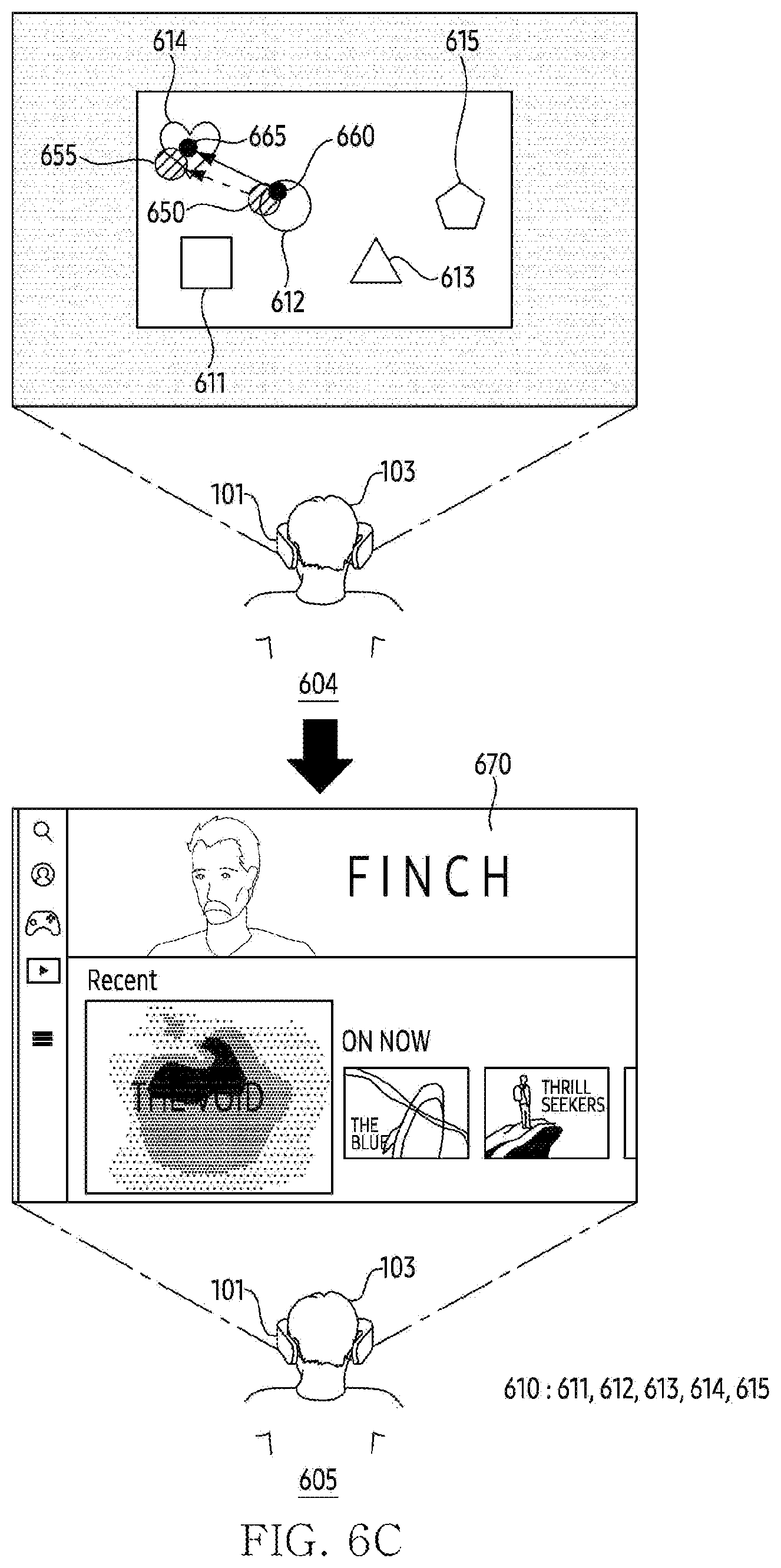 Patent US12353627 Figure 9 – Head-wearable electronic, method, and non-transitory computer readable storage medium for executing function based on identification of contact point and gaze point