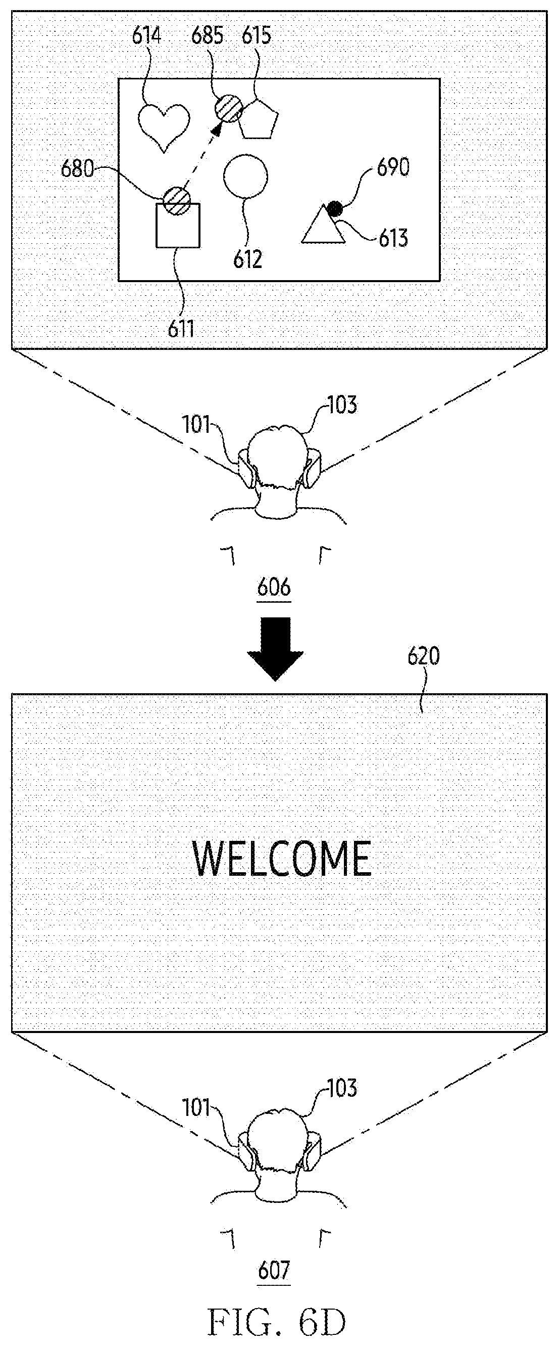Patent US12353627 Figure 10 – Head-wearable electronic, method, and non-transitory computer readable storage medium for executing function based on identification of contact point and gaze point