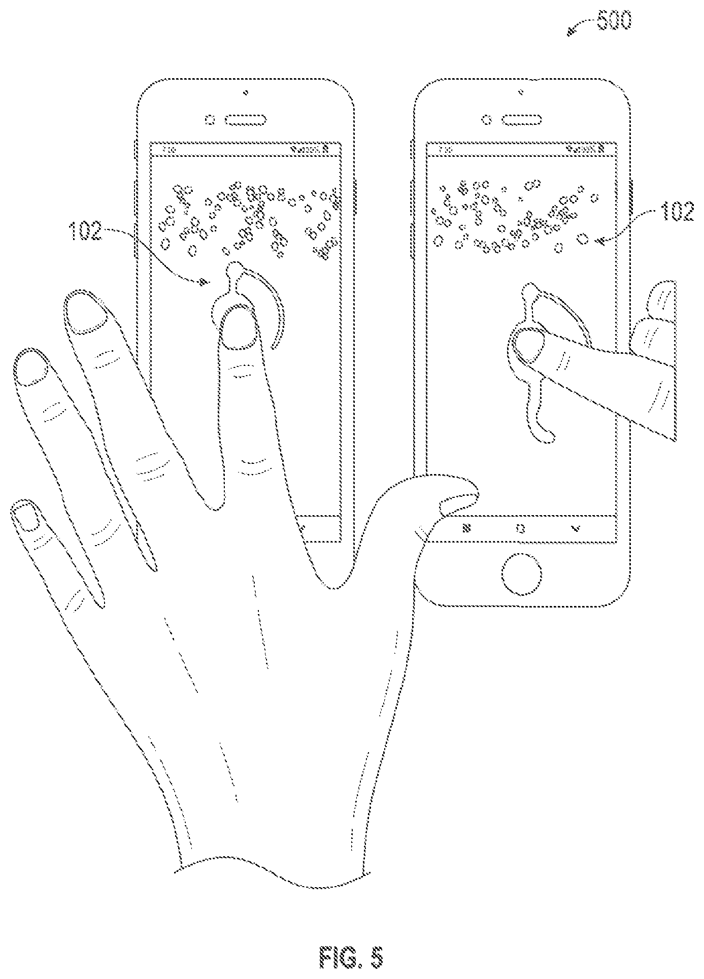 Patent US12353628 Figure 5 – Virtual reality communication interface with haptic feedback response