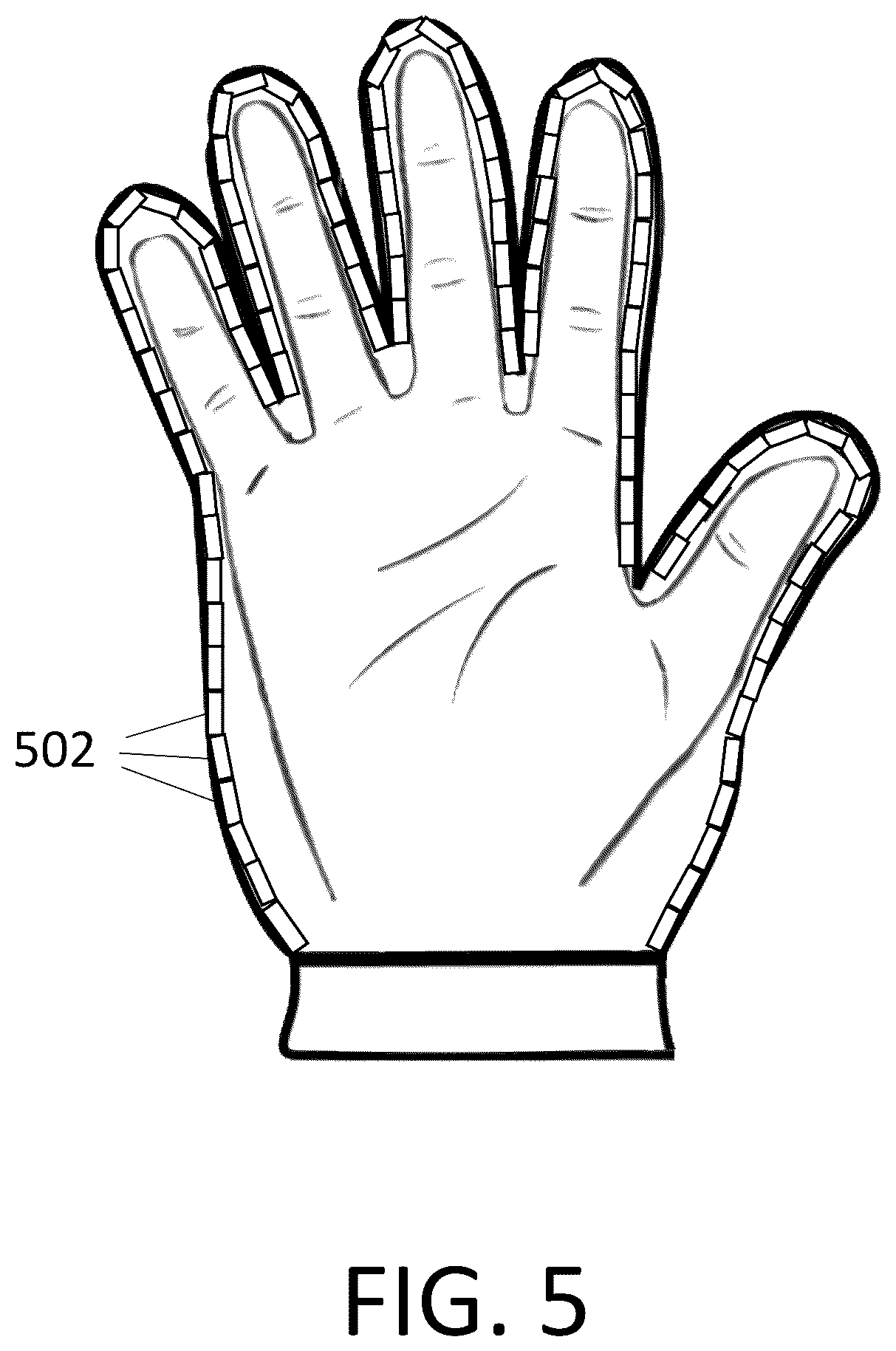 Patent US12353629 Figure 5 – Virtual reality glove