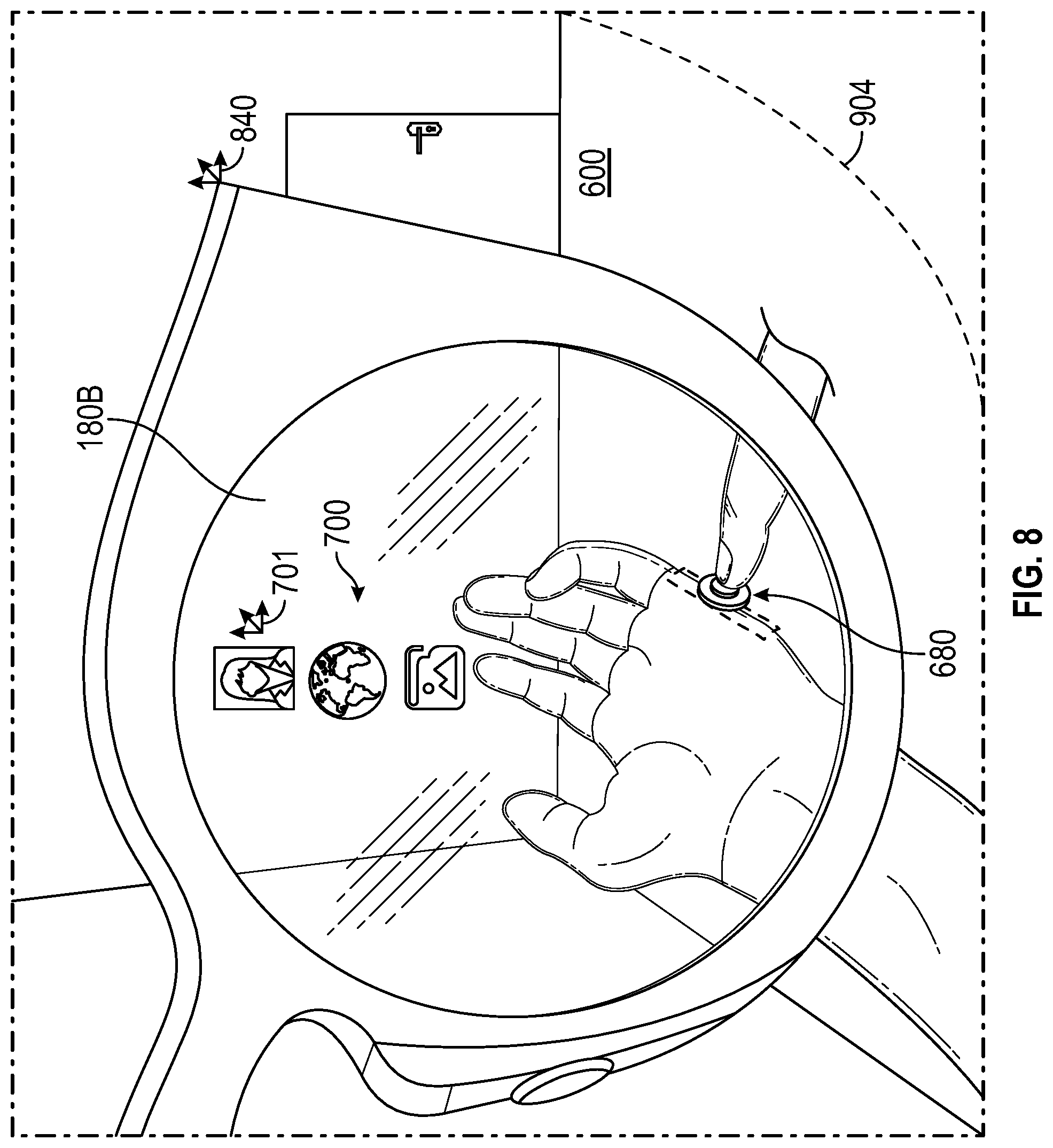Patent US12353632 Figure 12 – Bimanual interactions between mapped hand regions for controlling virtual and graphical elements