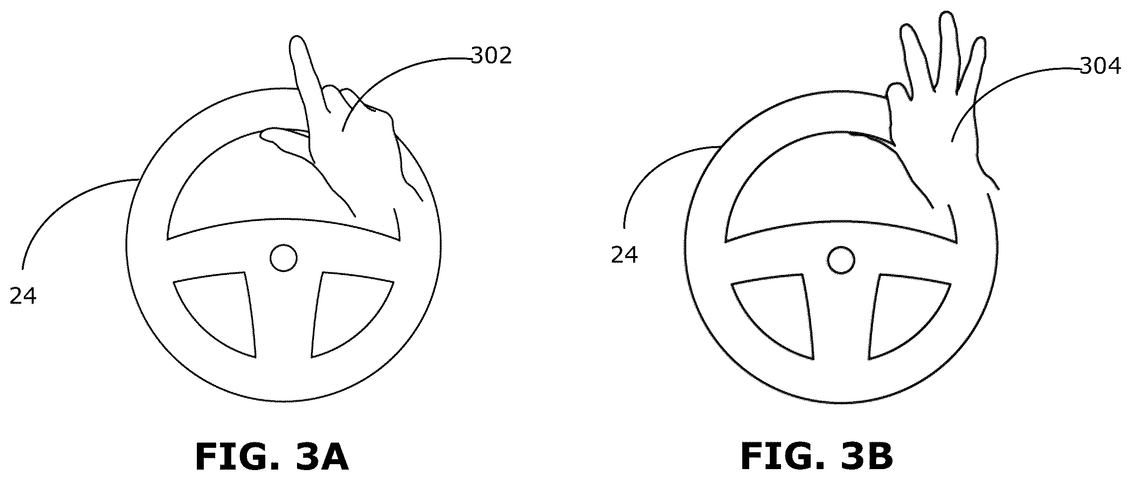 Patent US12353636 Figure 3 – Methods and devices for hand-on-wheel gesture interaction for controls