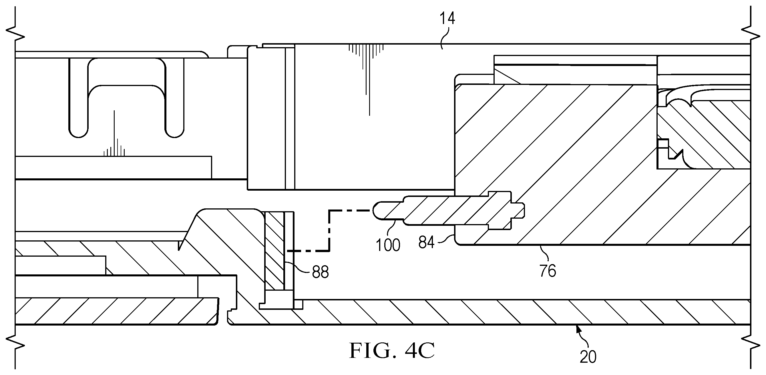 Patent US12353640 Figure 11 – Information handling system keyboard support with rail guide structure assembly to a housing rail
